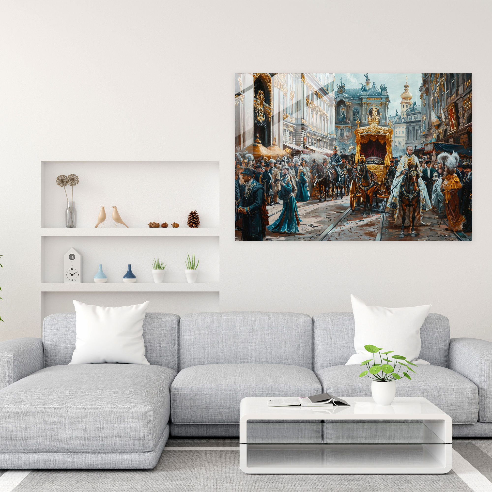 Barok Tarzı Resim Modern Sanat - Kanvas Tablo Ev Dekorasyonu