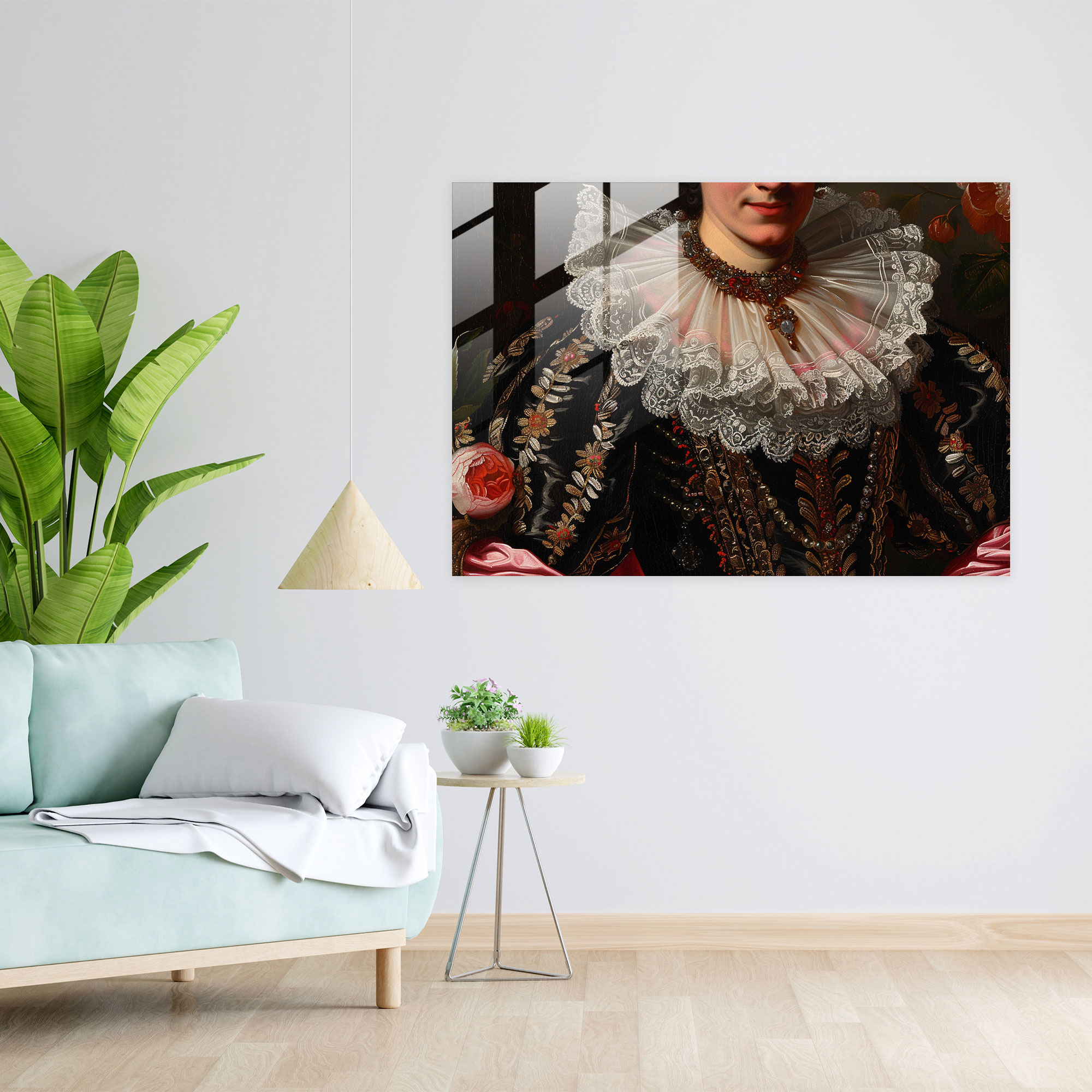 Barok Tarzı Resim Modern Sanat - Ev Dekorasyonu Kanvas Tablo