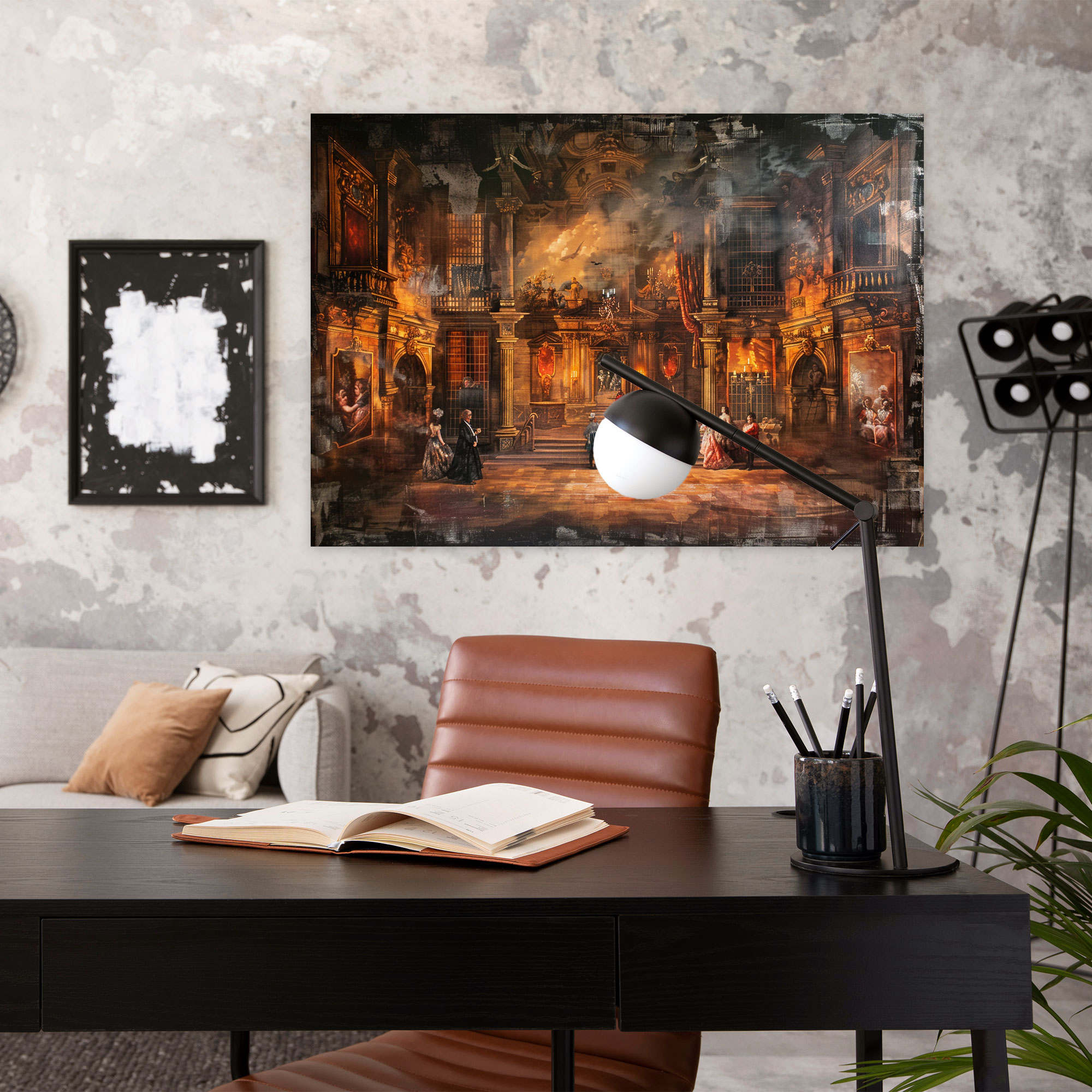 Dramatic Baroque Theatrical Canvas Print - Baroque, Wall Decoration, Dramatic, Home Decoration