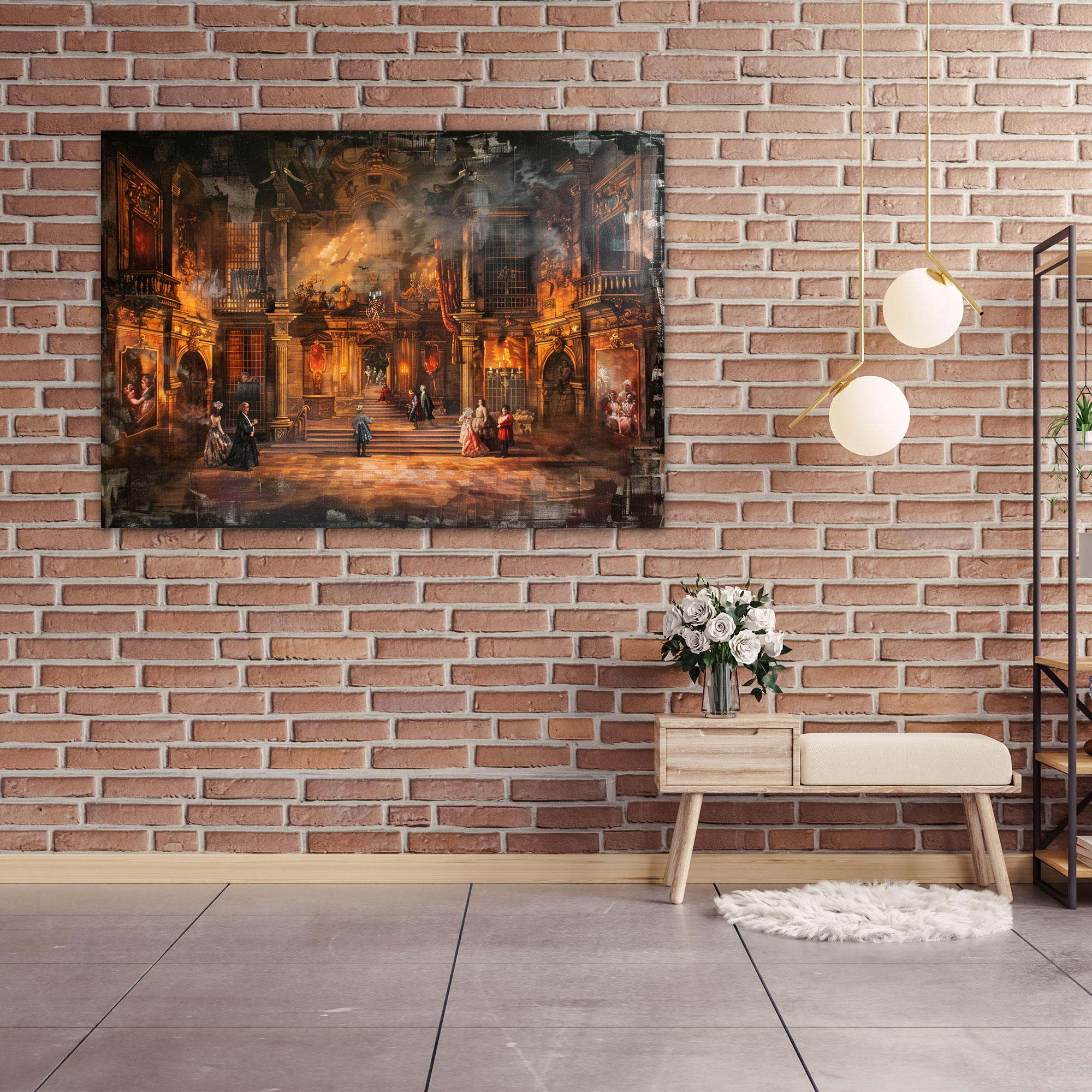 Dramatic Baroque Theatrical Canvas Print - Baroque, Wall Decoration, Dramatic, Home Decoration