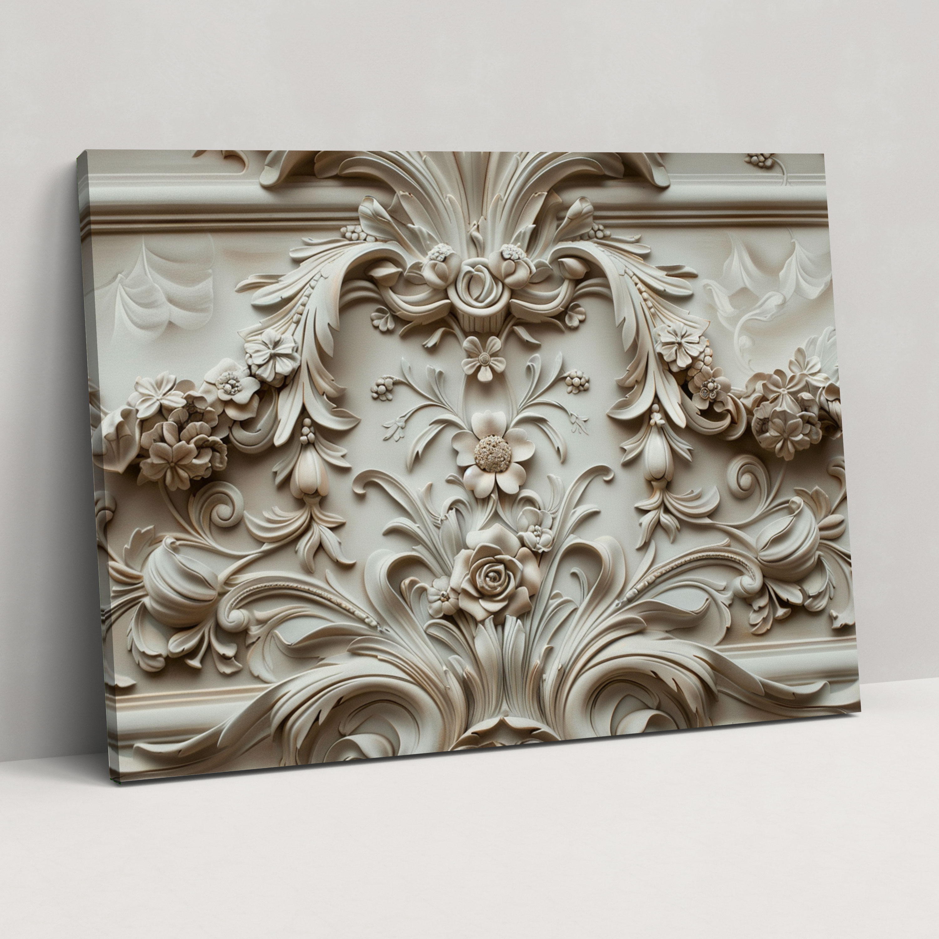 Baroque Floral And Foliage Wall Decoration - Baroque, Home Decoration, Wall Art, Wall Decoration