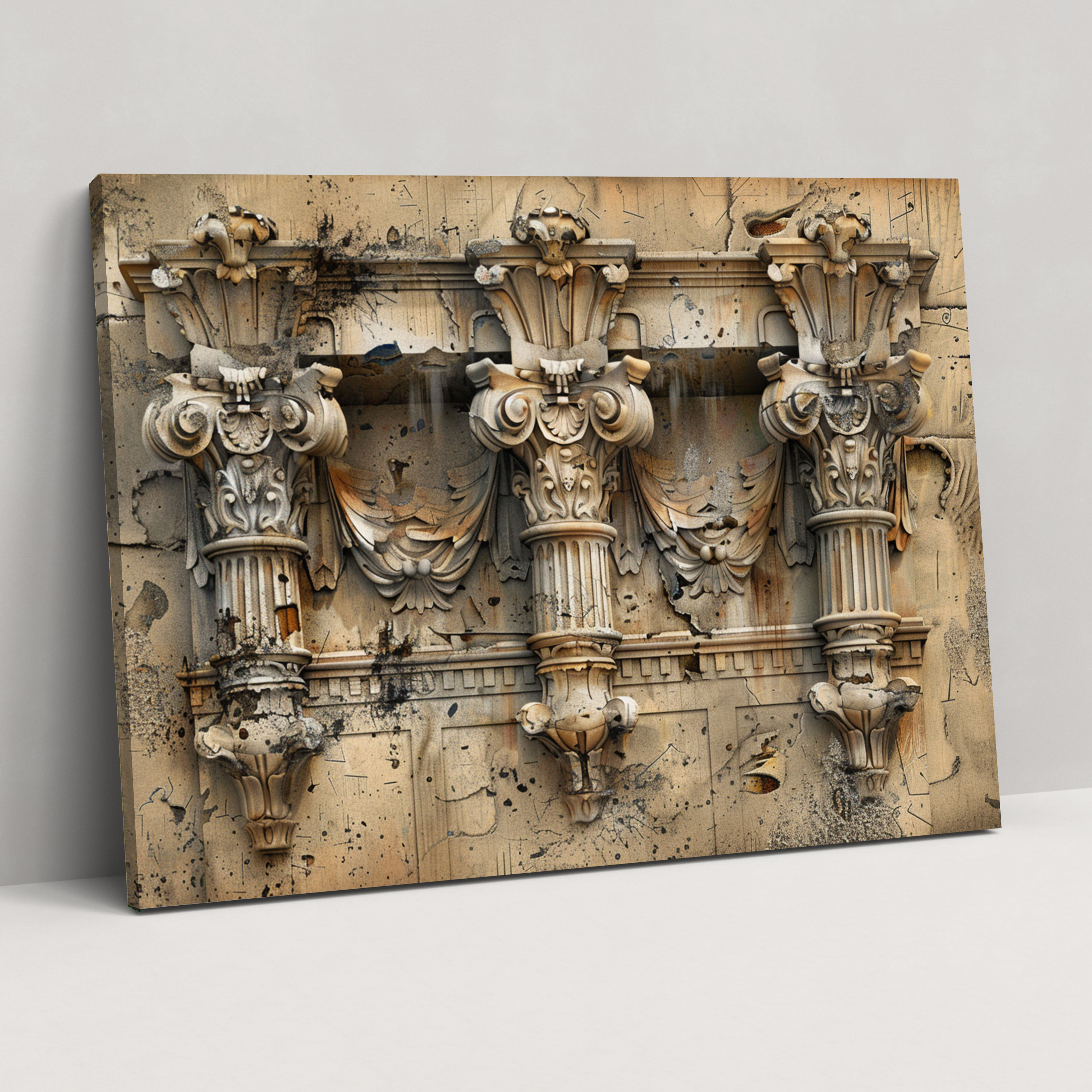 Baroque Architectural Elements Wall Art - Baroque, Canvas Print, Architectural Elements, Canvas Wall Art