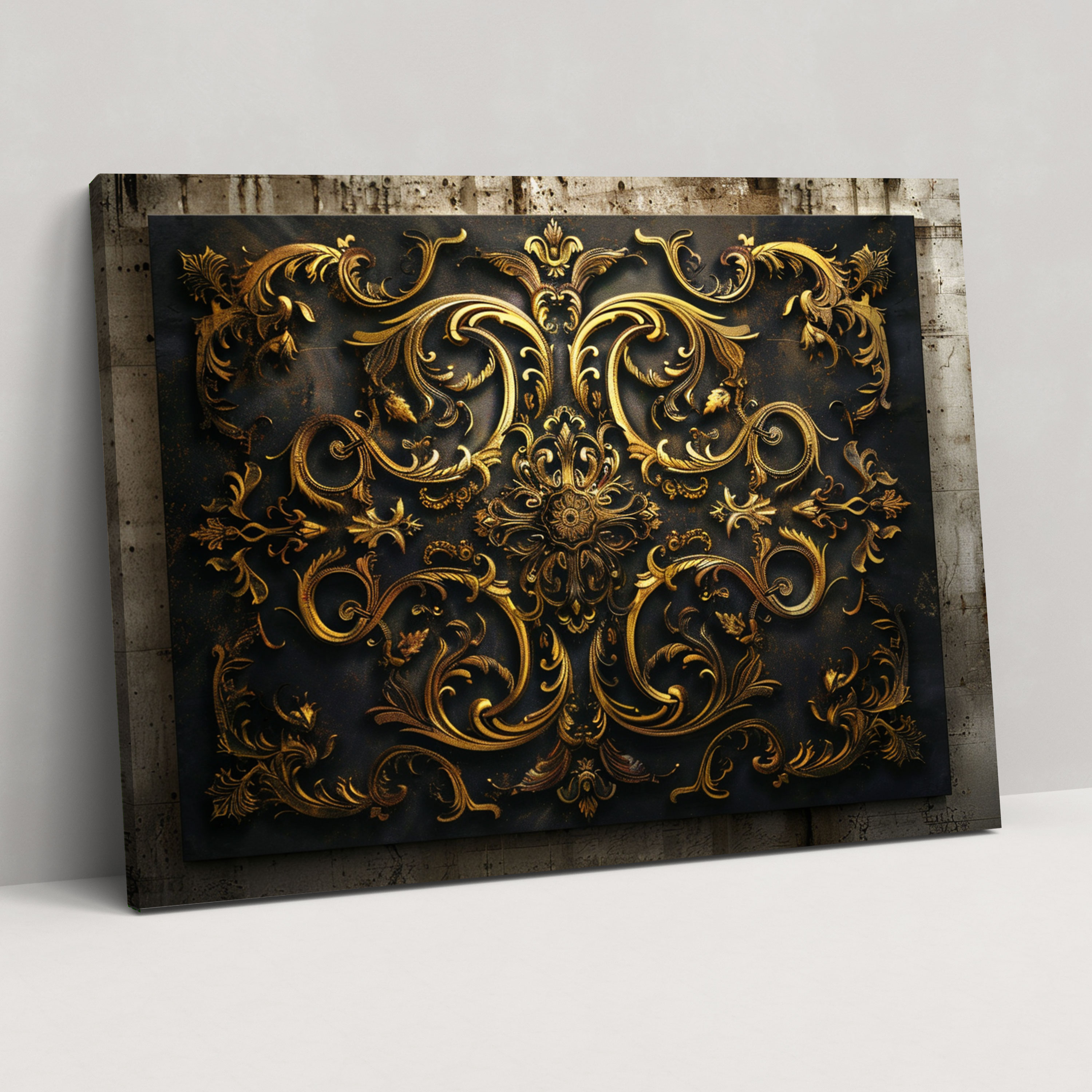 Baroque Ornamental Motifs Canvas Print - Baroque, Canvas Wall Art, Canvas, Baroque