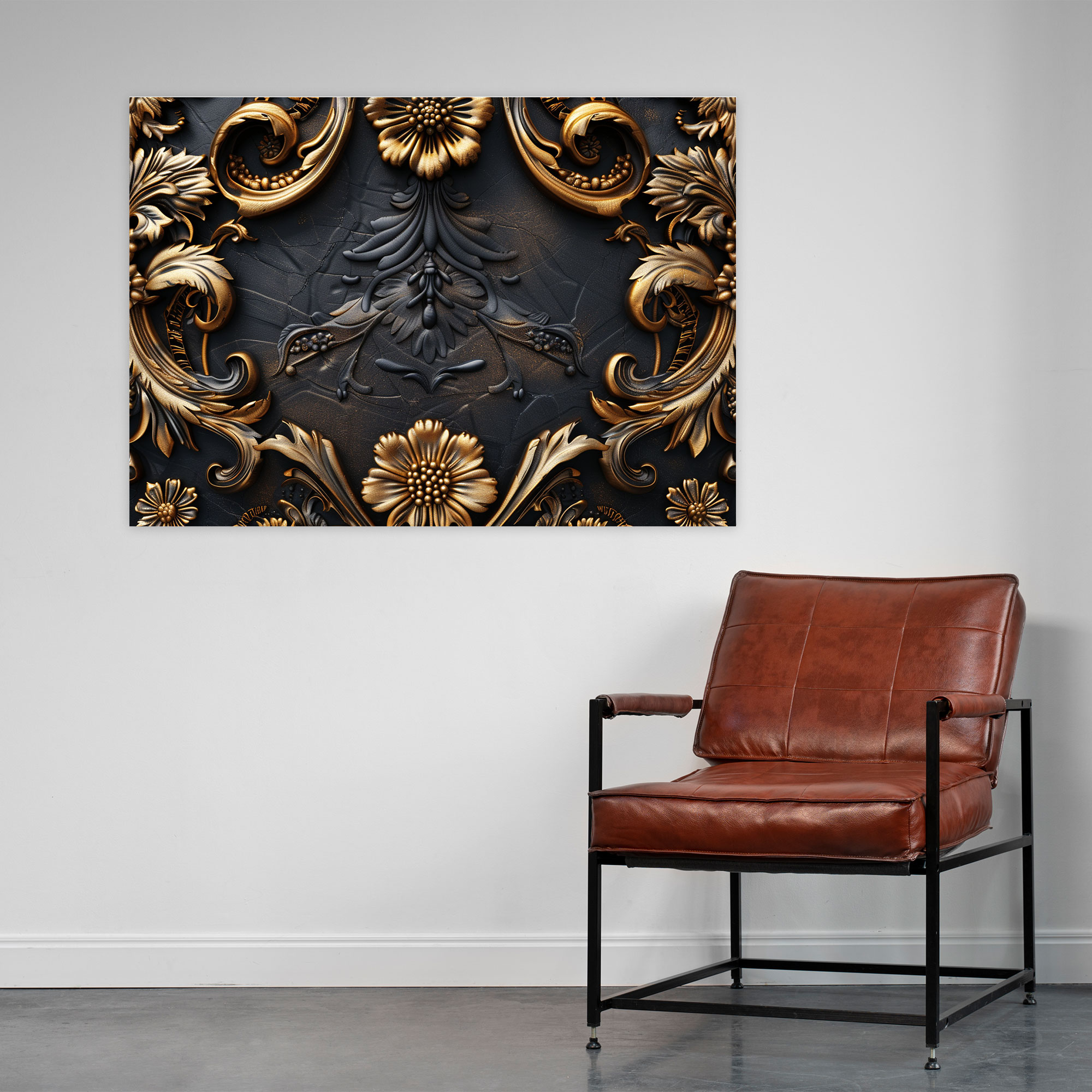 Baroque Ornate Gold Frame Canvas Print - Baroque, Baroque, Wall Art, Canvas