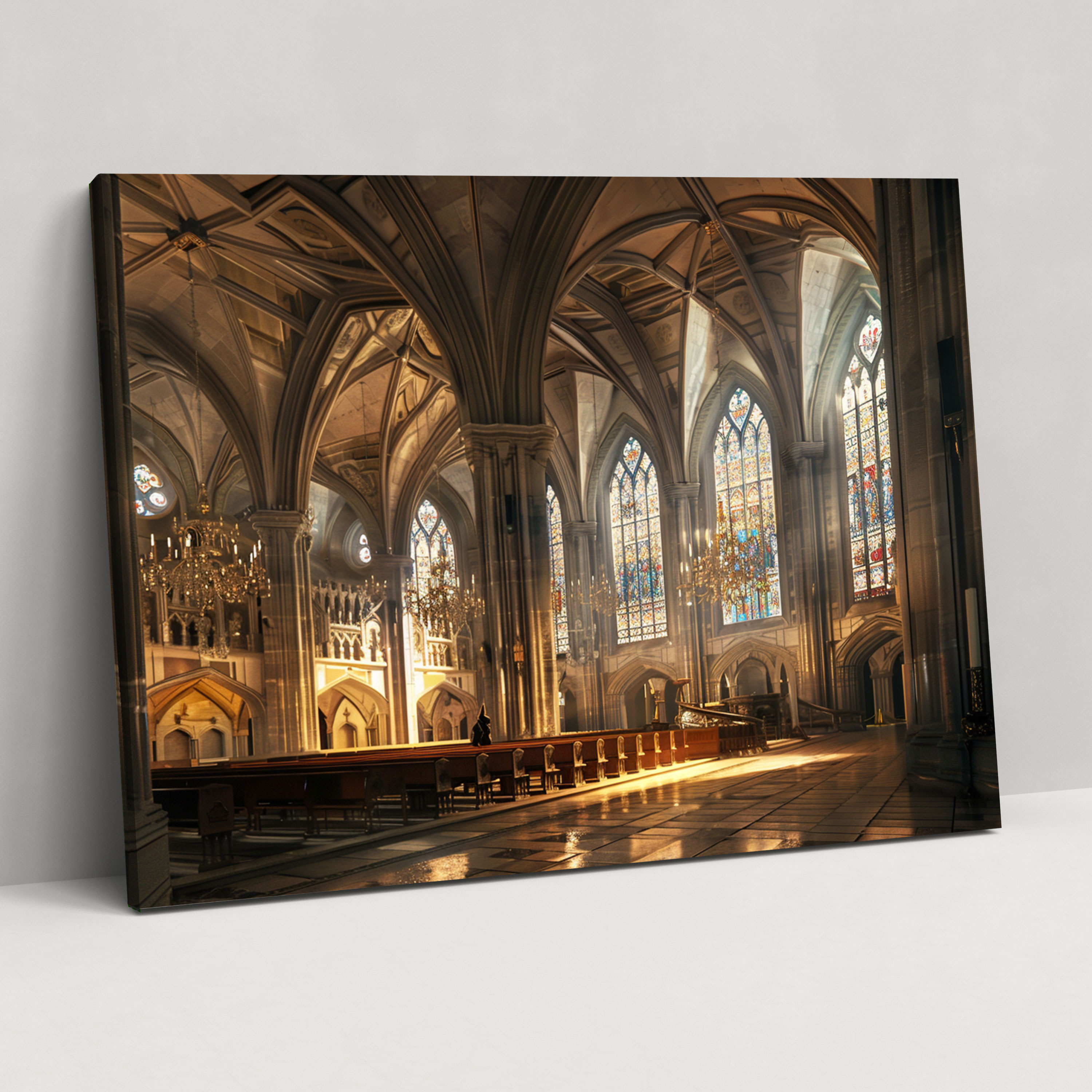 Baroque Majestic Cathedral Interior Canvas Print - Baroque, Majestic Cathedral Interior, Home Decoration, Canvas Print