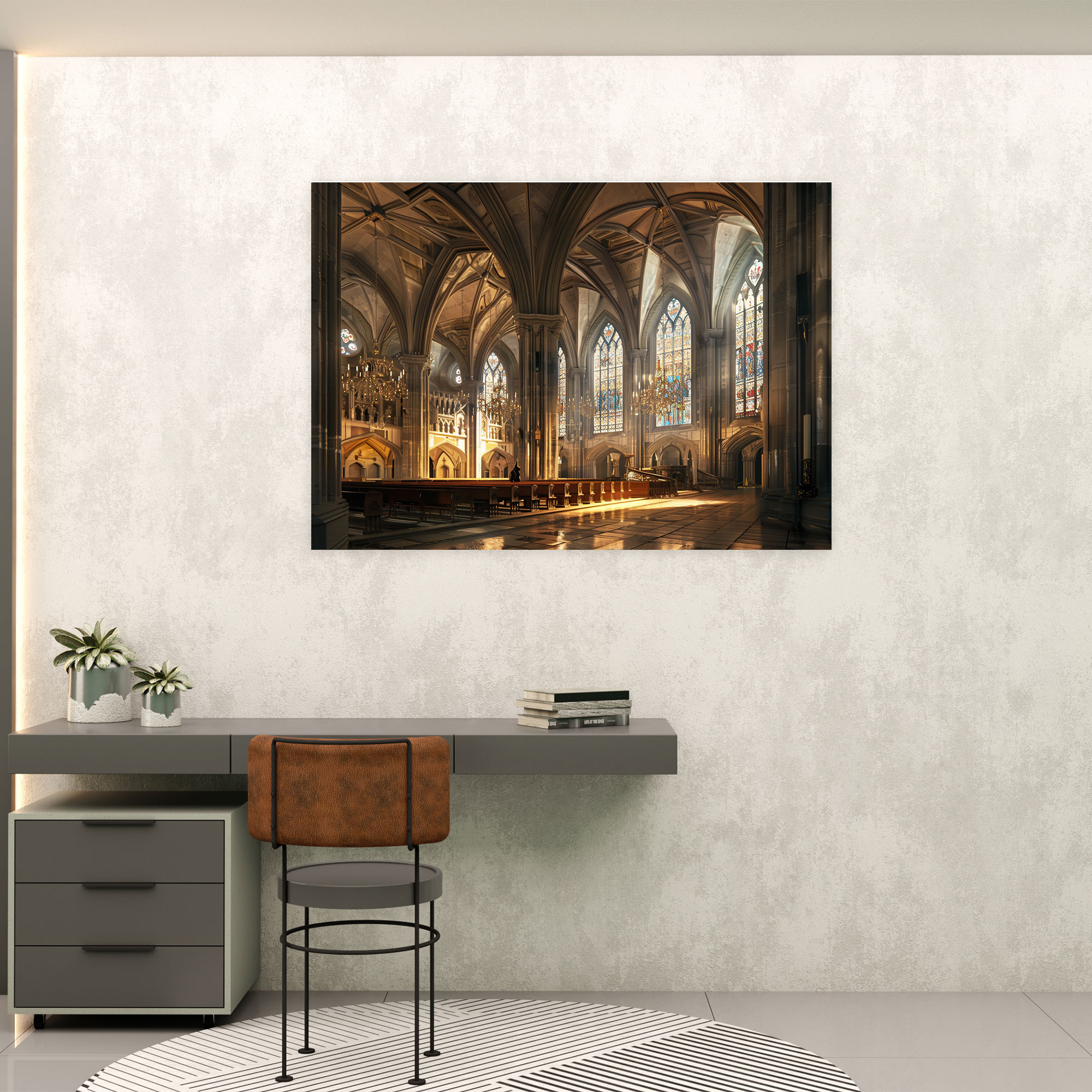 Baroque Majestic Cathedral Interior Canvas Print - Baroque, Majestic Cathedral Interior, Home Decoration, Canvas Print