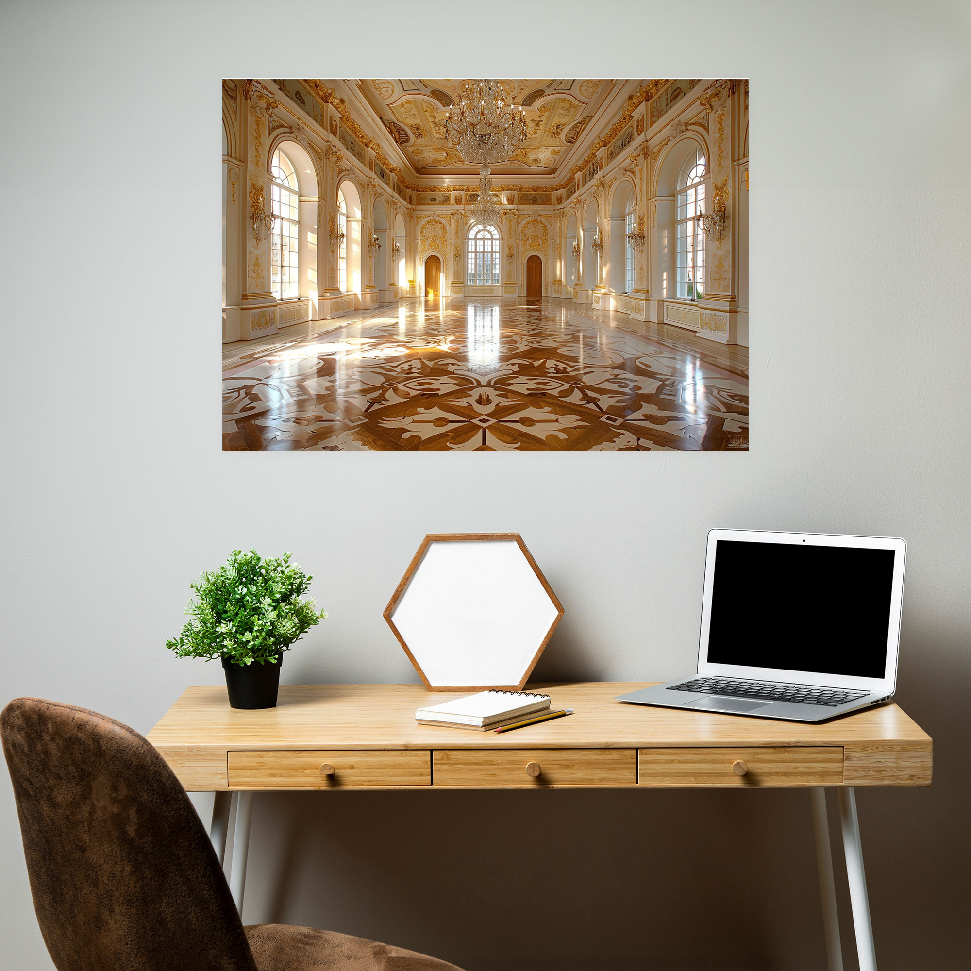 Baroque Luxurious Ballroom Wall Art - Baroque, Ornate Decorations, Home Decoration, Wall Art