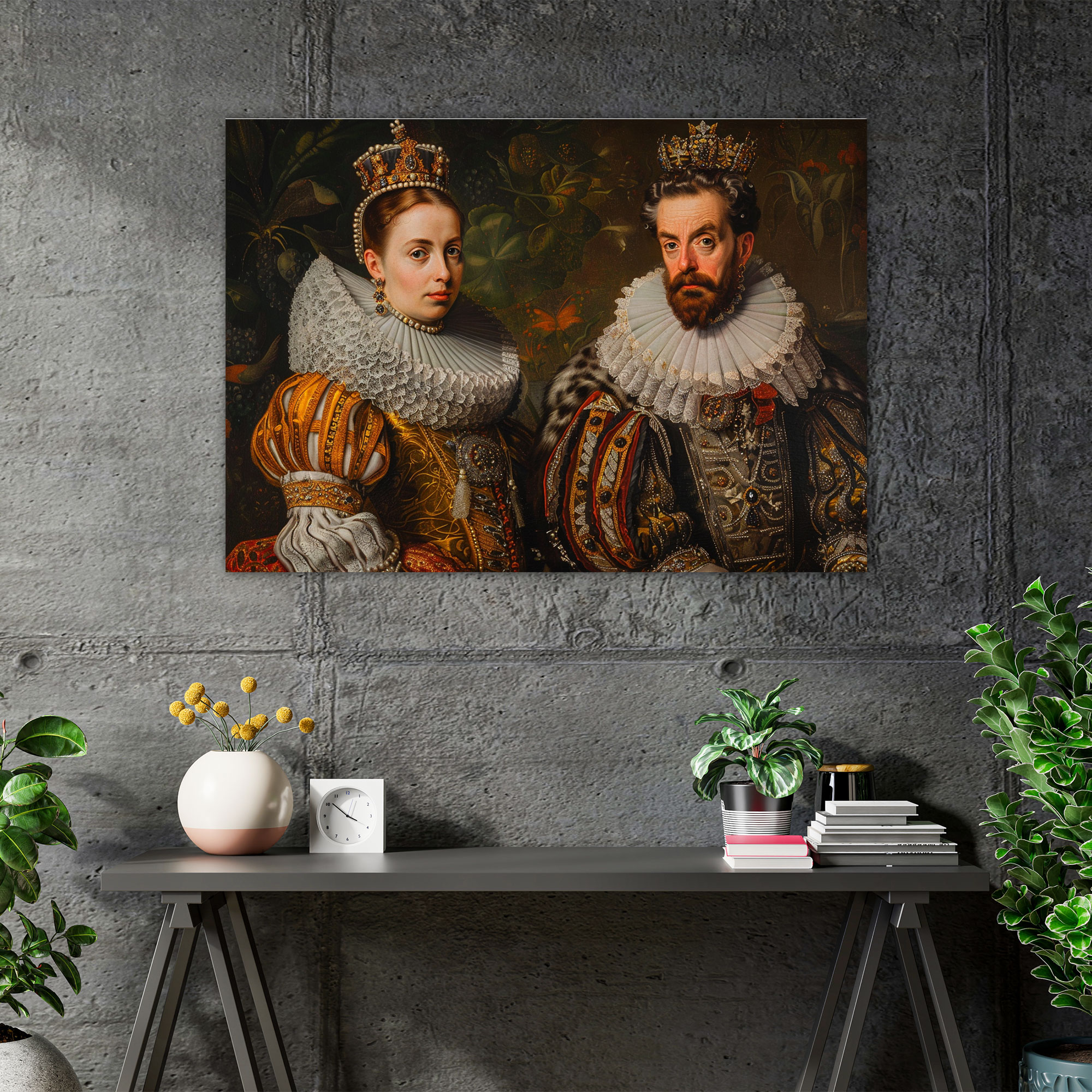 Baroque Style Painting King And Queen Wall Art - Baroque, Canvas, Wall Art, Home Decoration