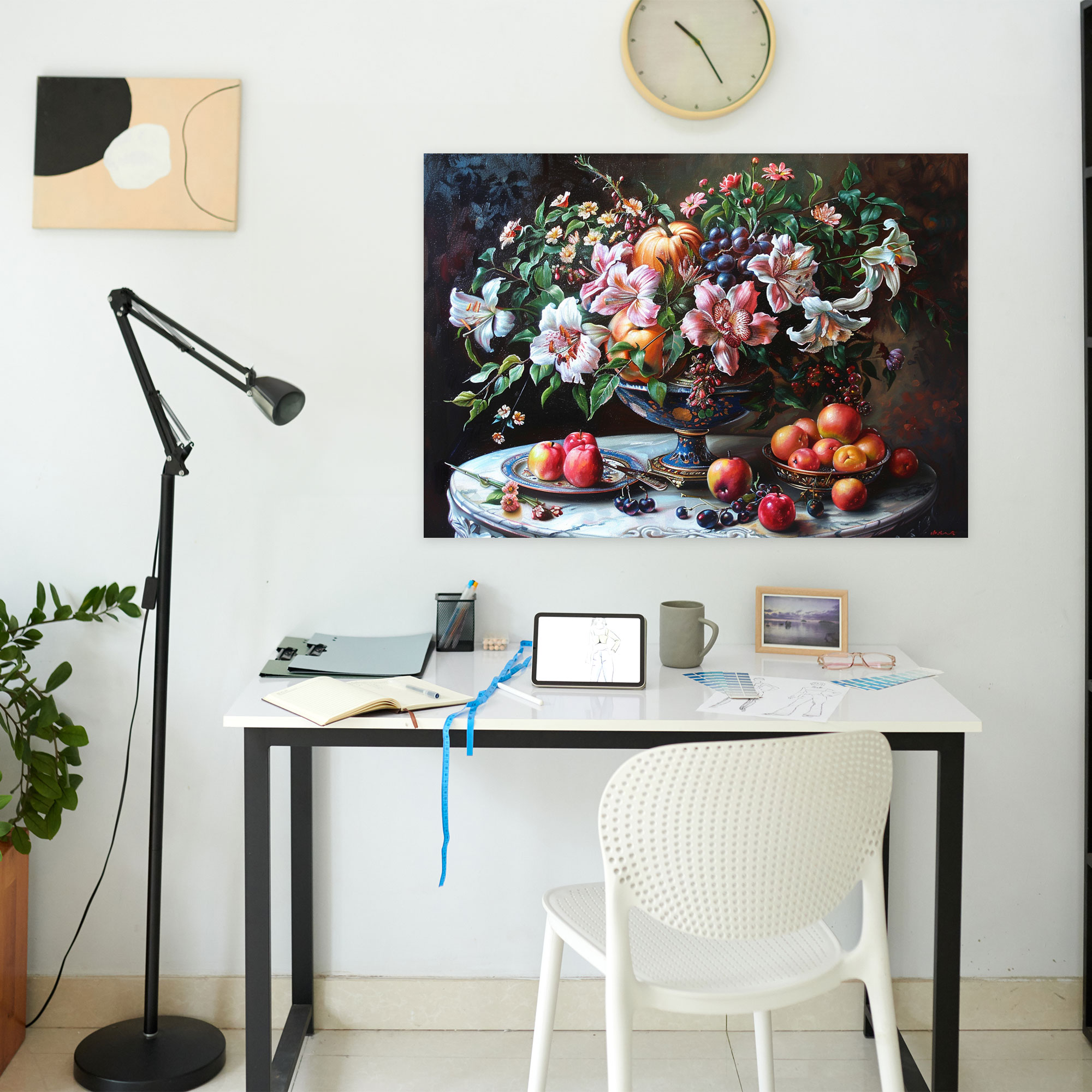 Baroque Style Painting Still Life Canvas Print - Baroque, Canvas Wall Art, Canvas Print, Canvas