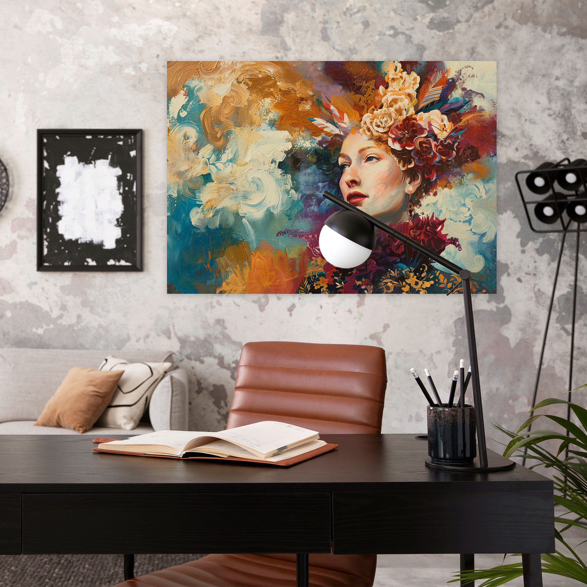Baroque Style Painting Theatrical Figure Wall Art - Baroque, Baroque Style Painting, Canvas Print, Home Decoration