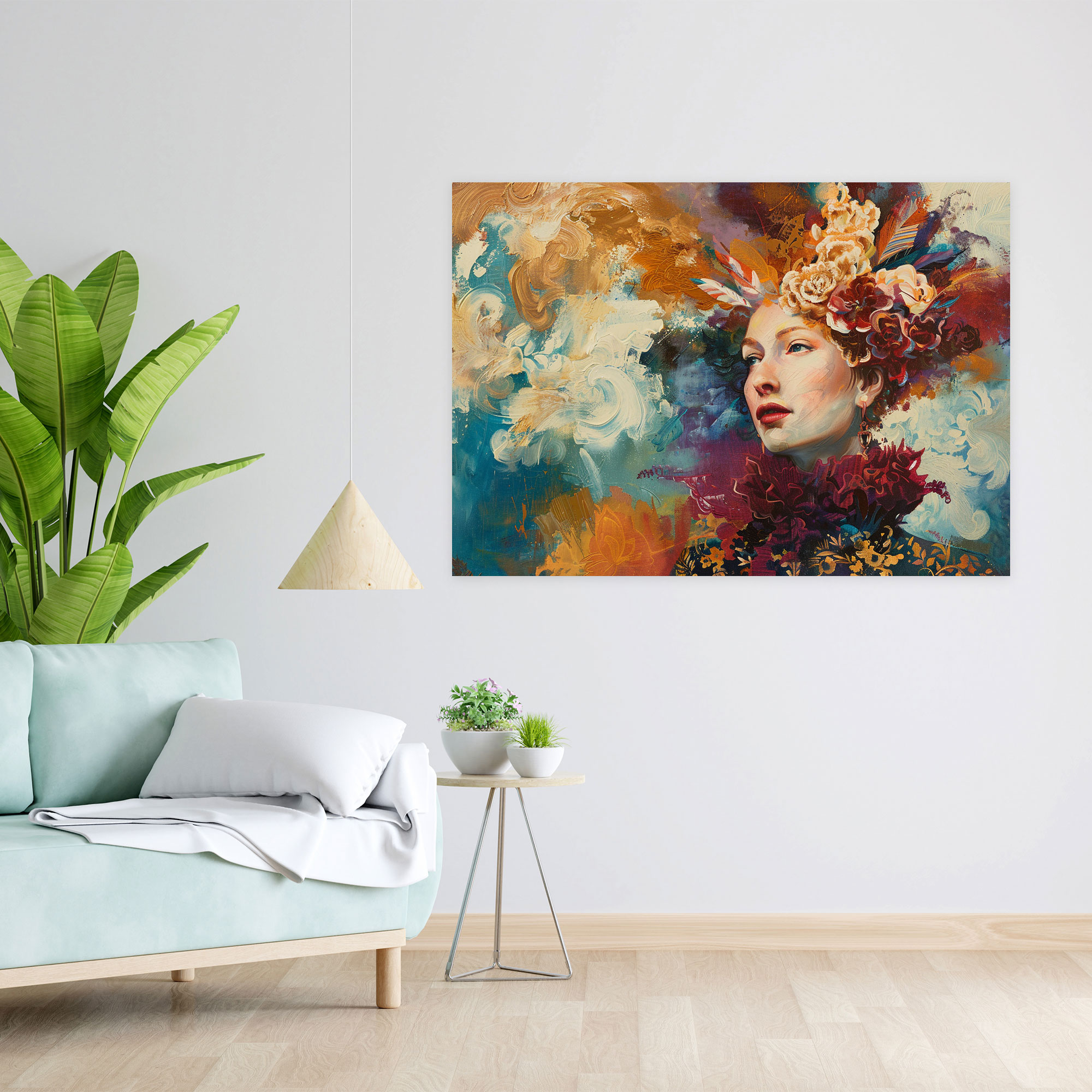 Baroque Style Painting Theatrical Figure Wall Art - Baroque, Baroque Style Painting, Canvas Print, Home Decoration