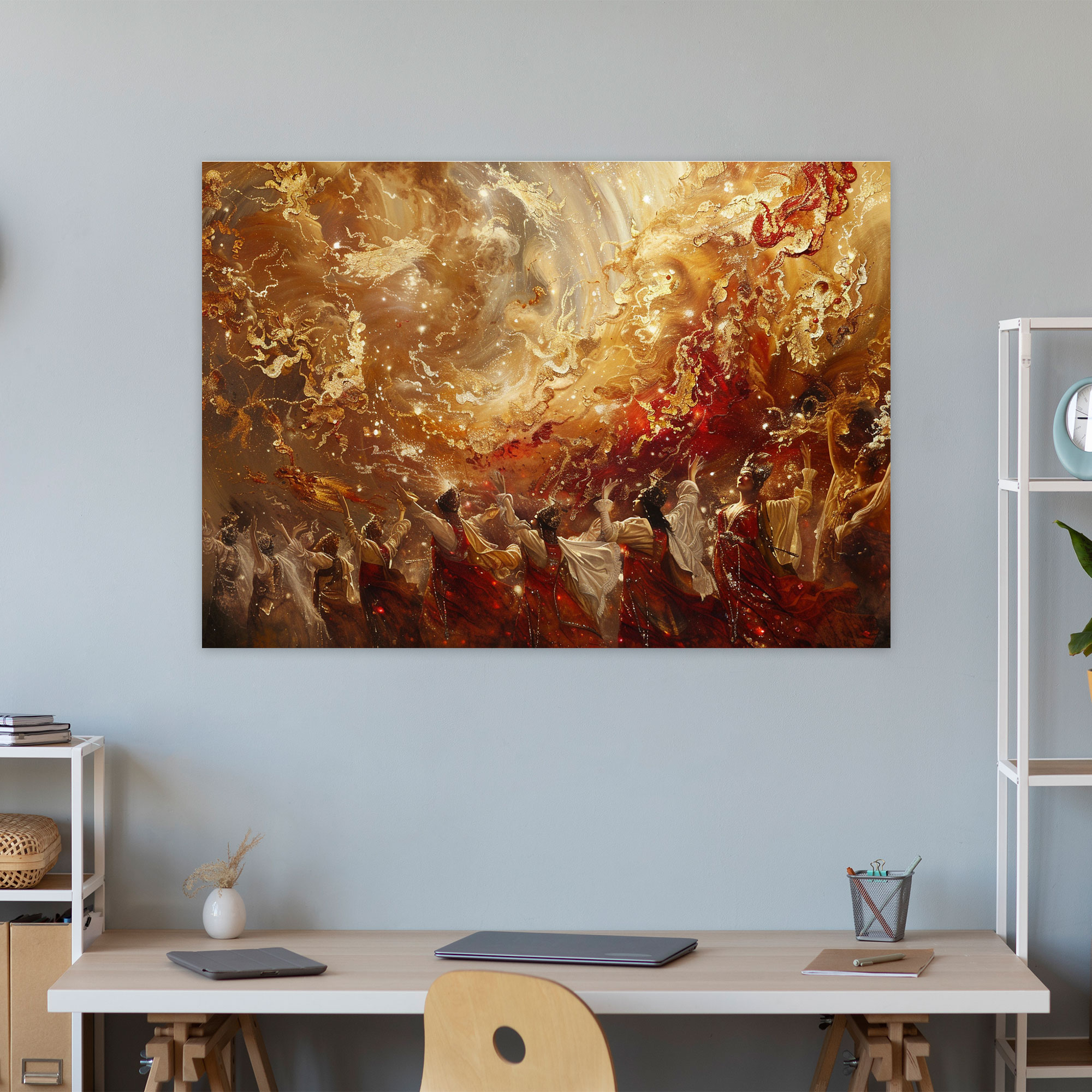 Baroque Style Painting Canvas Print - Baroque, Wall Art, Canvas Wall Art, Home Decoration