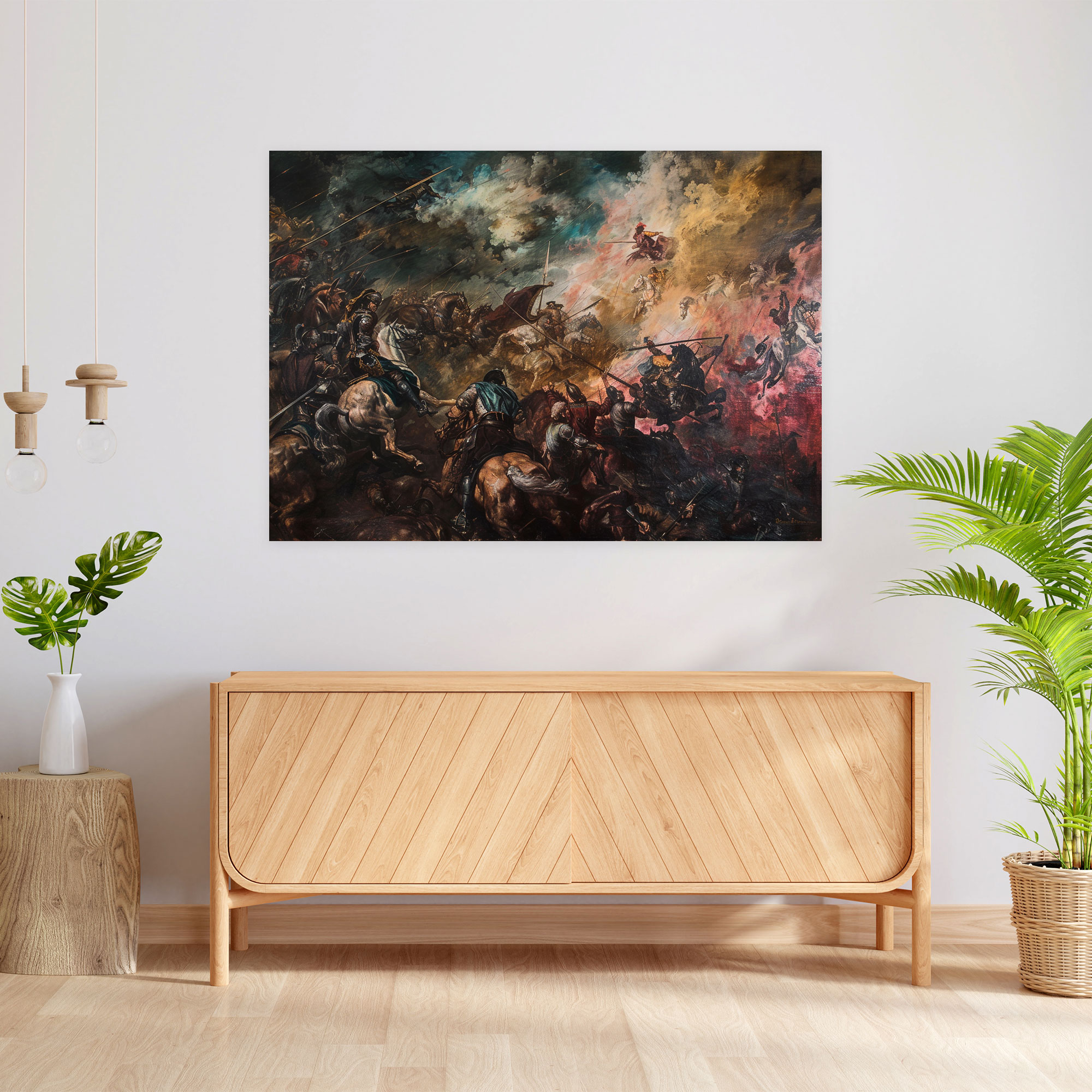 Baroque Style Painting Wall Decoration - Baroque, Canvas Wall Art, Canvas, Home Decoration