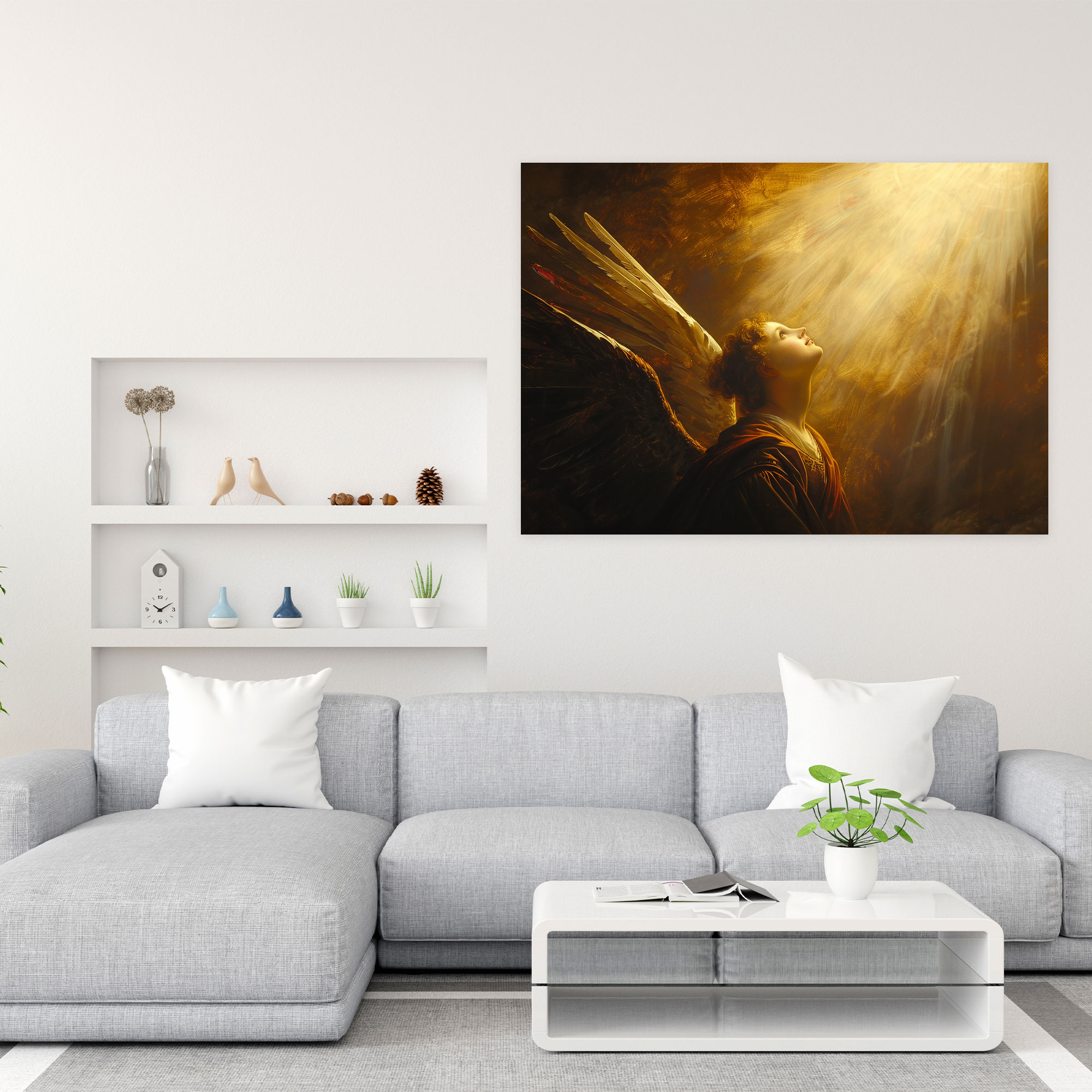 Baroque Style Painting Canvas Print - Baroque, Home Decoration, Wall Art, Canvas Print