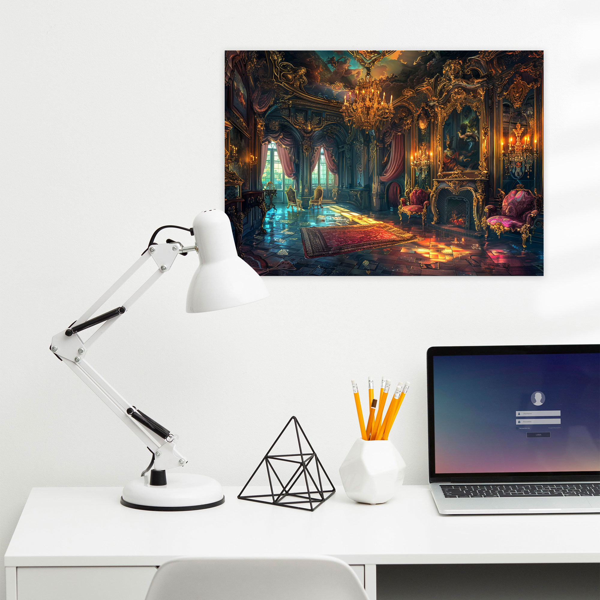 Ornate Chateau Canvas Print - Baroque, Canvas Wall Art, Wall Decoration, Canvas Print