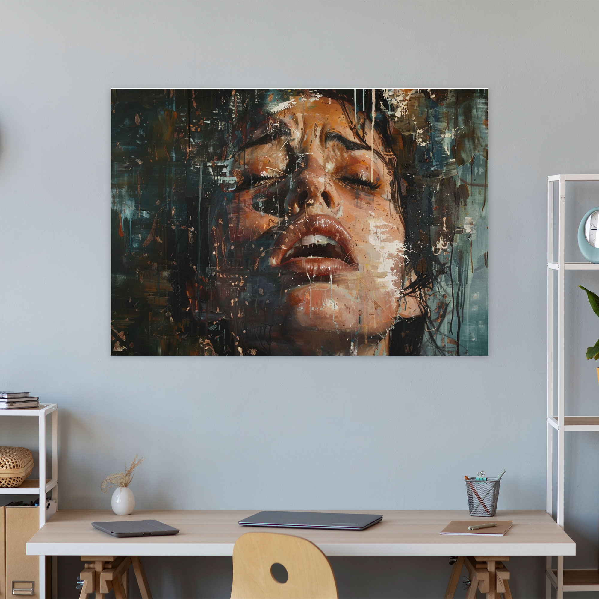 Dynamic Portrait Canvas Print - Baroque, Wall Art, Home Decoration, Baroque Style Painting