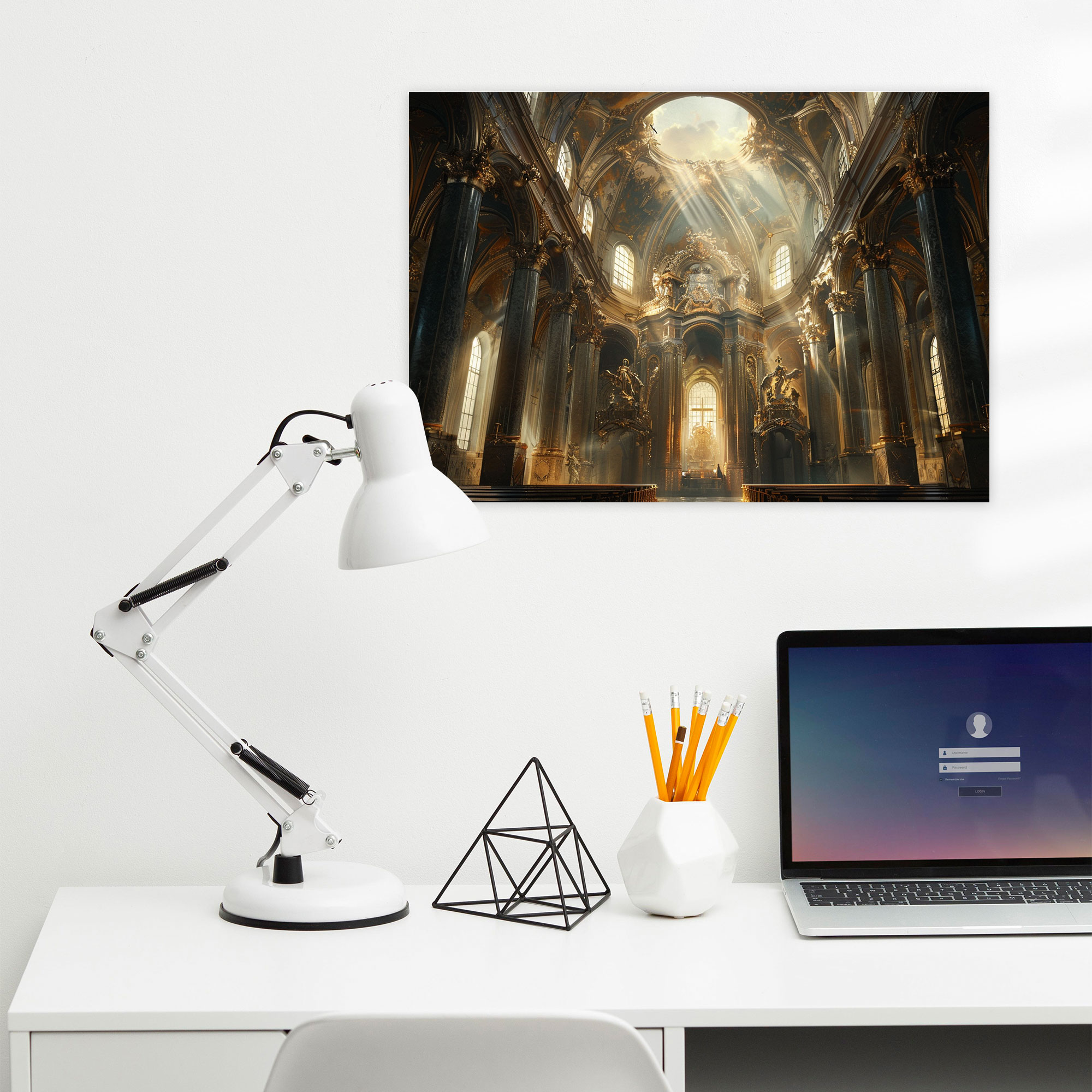 Baroque Style Painting Cathedral Canvas Print - Baroque, Canvas Wall Art, Canvas, Wall Art