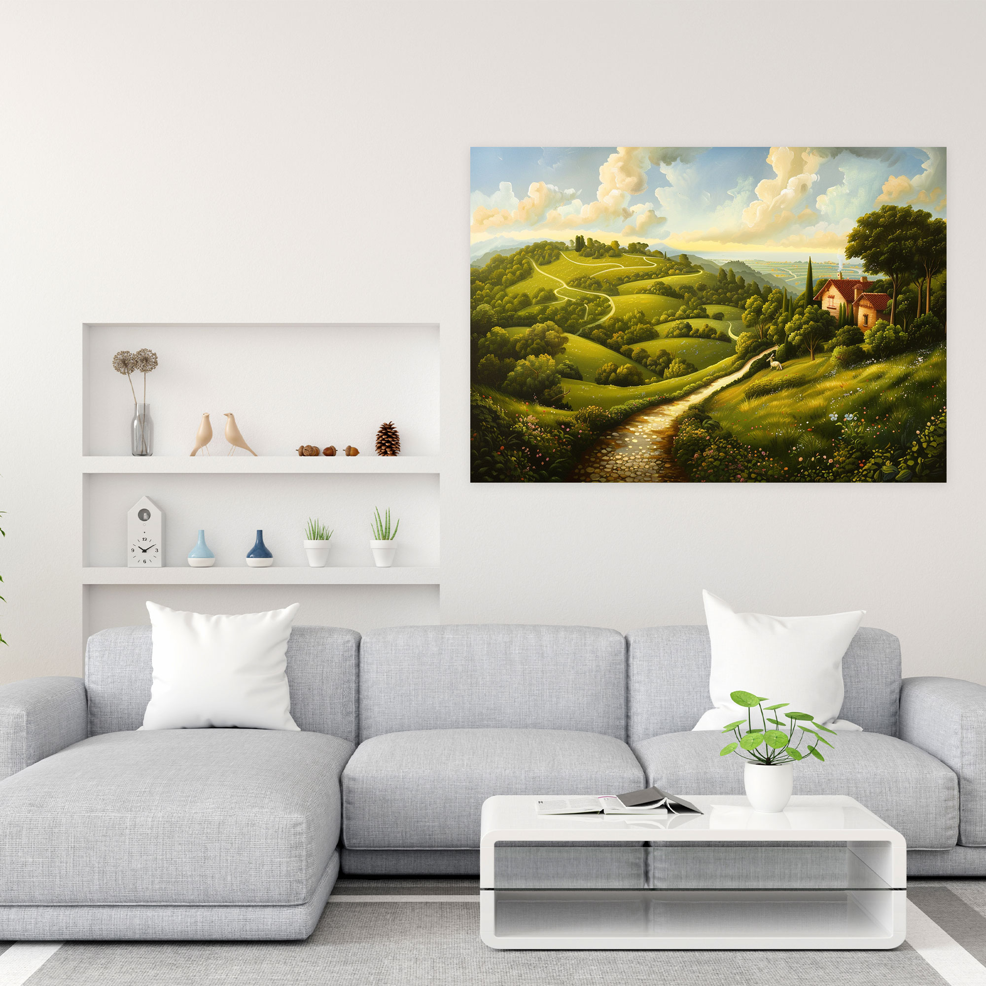 Baroque Style Painting Canvas Print - Baroque, Nature, Wall Art, Landscape
