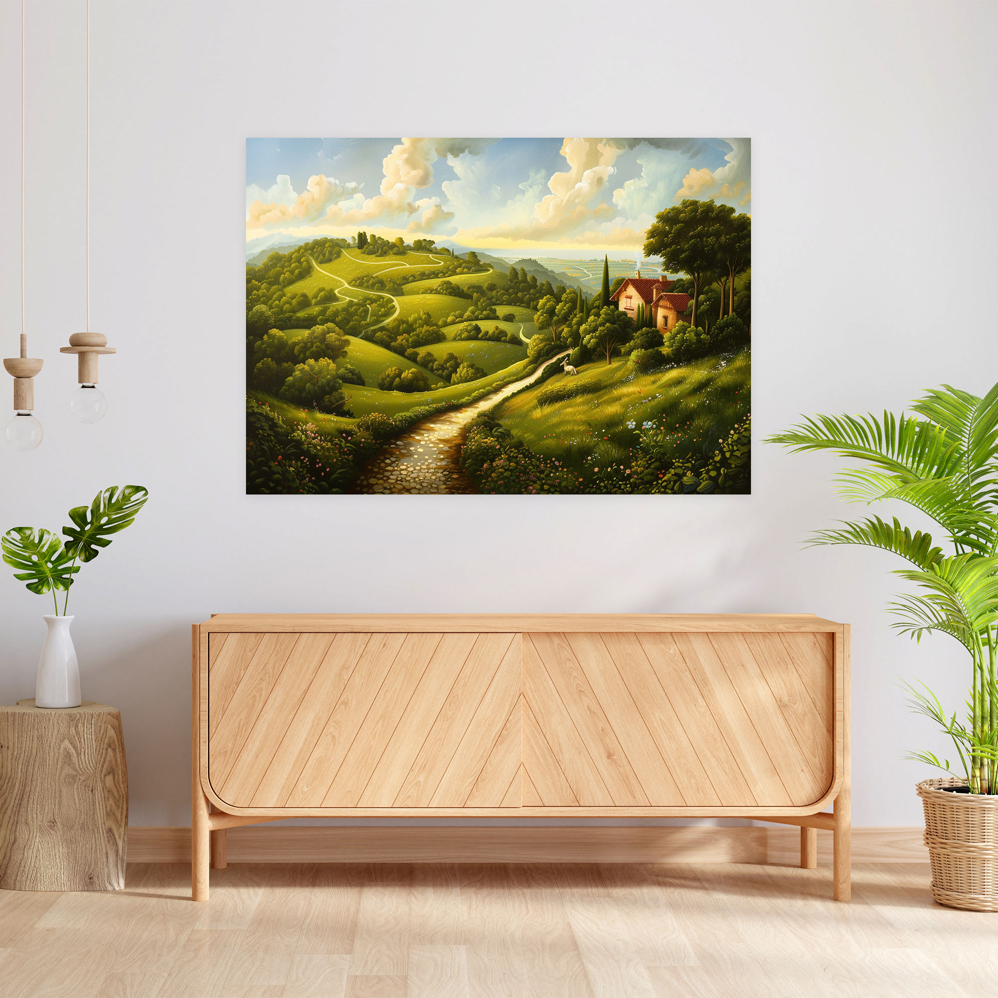 Baroque Style Painting Canvas Print - Baroque, Nature, Wall Art, Landscape