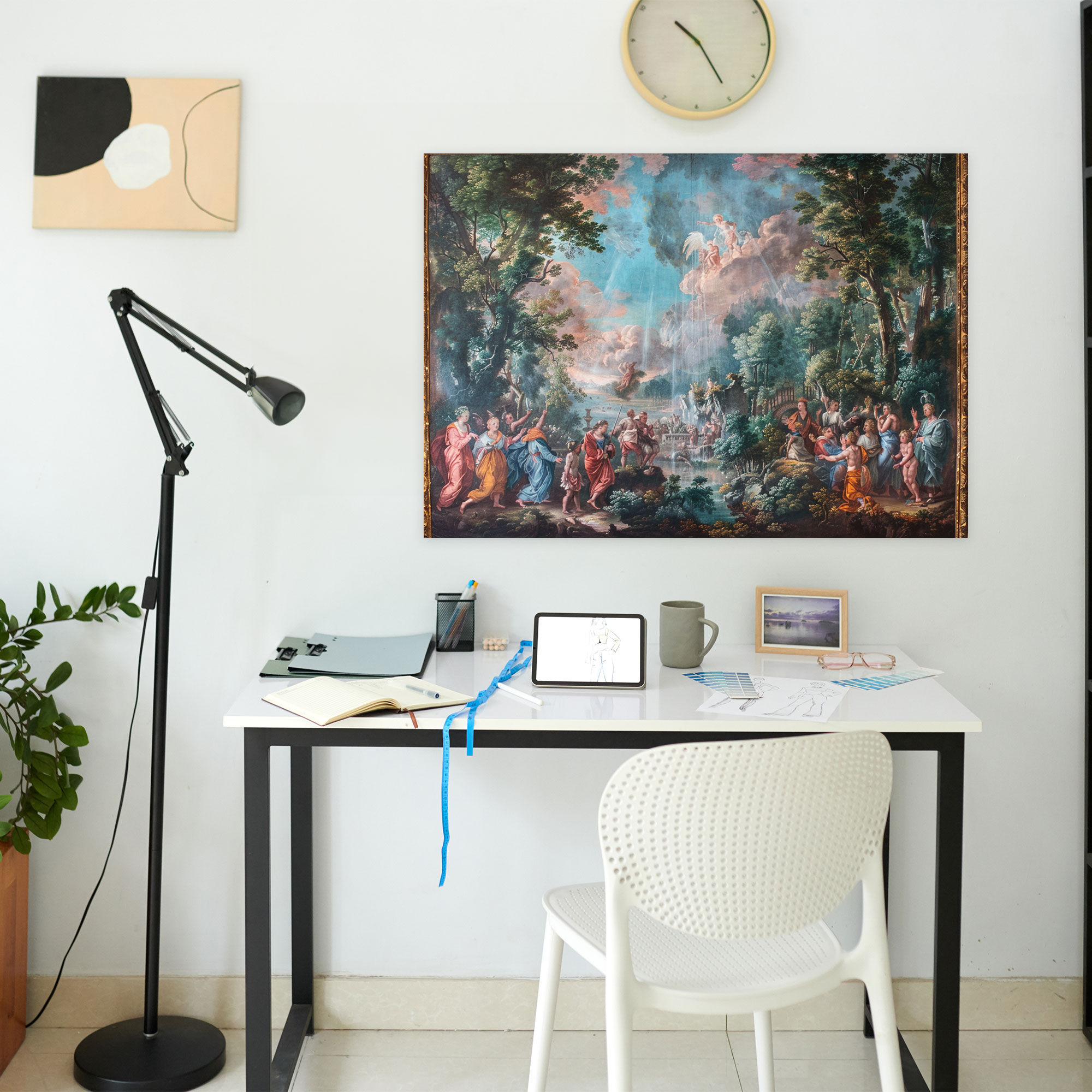 Baroque Style Painting Mythological Canvas Print - Baroque, Wall Art, Canvas, Home Decoration