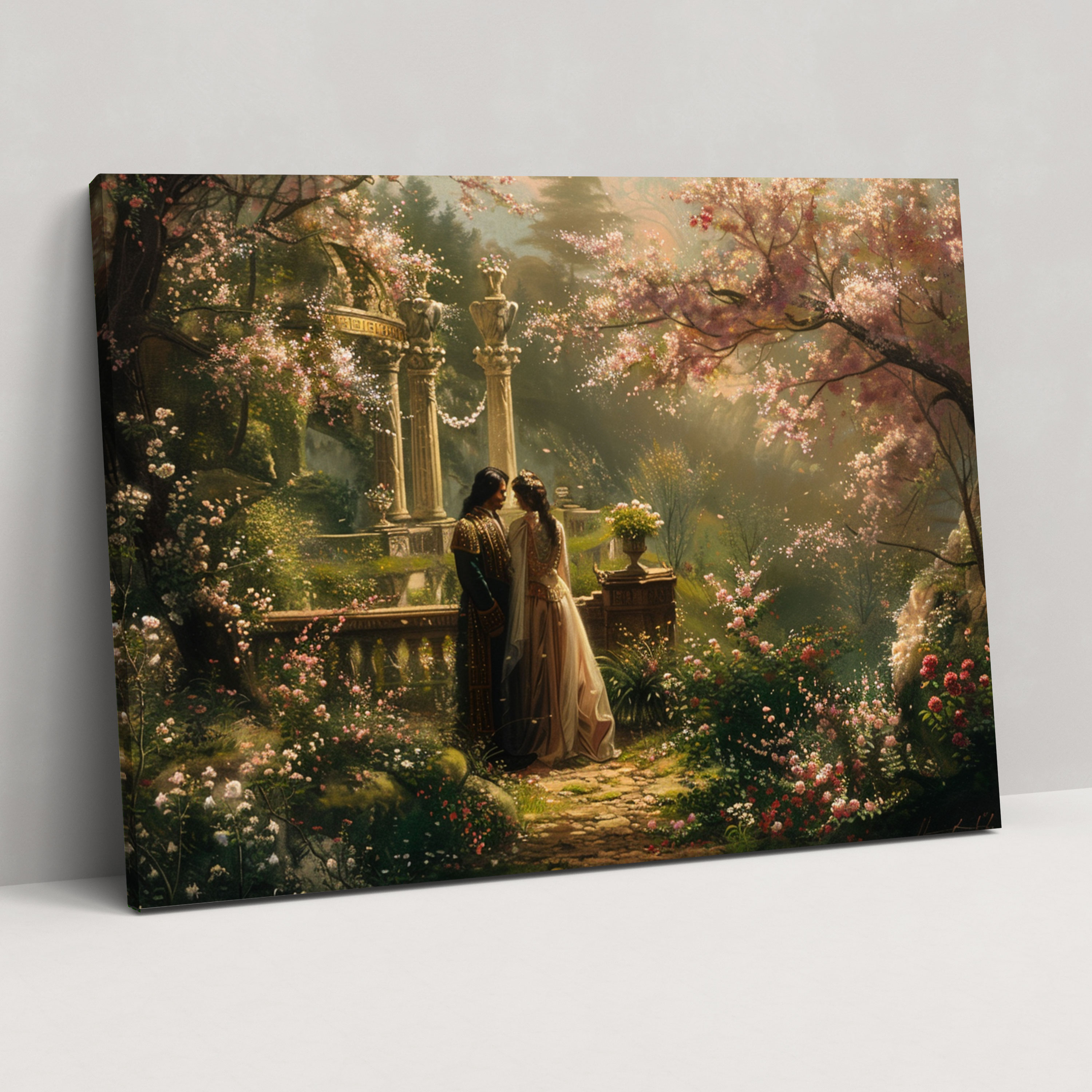 Baroque Style Painting Romantic Lovers Wall Decoration - Baroque, Baroque Style Painting, Home Decoration, Canvas