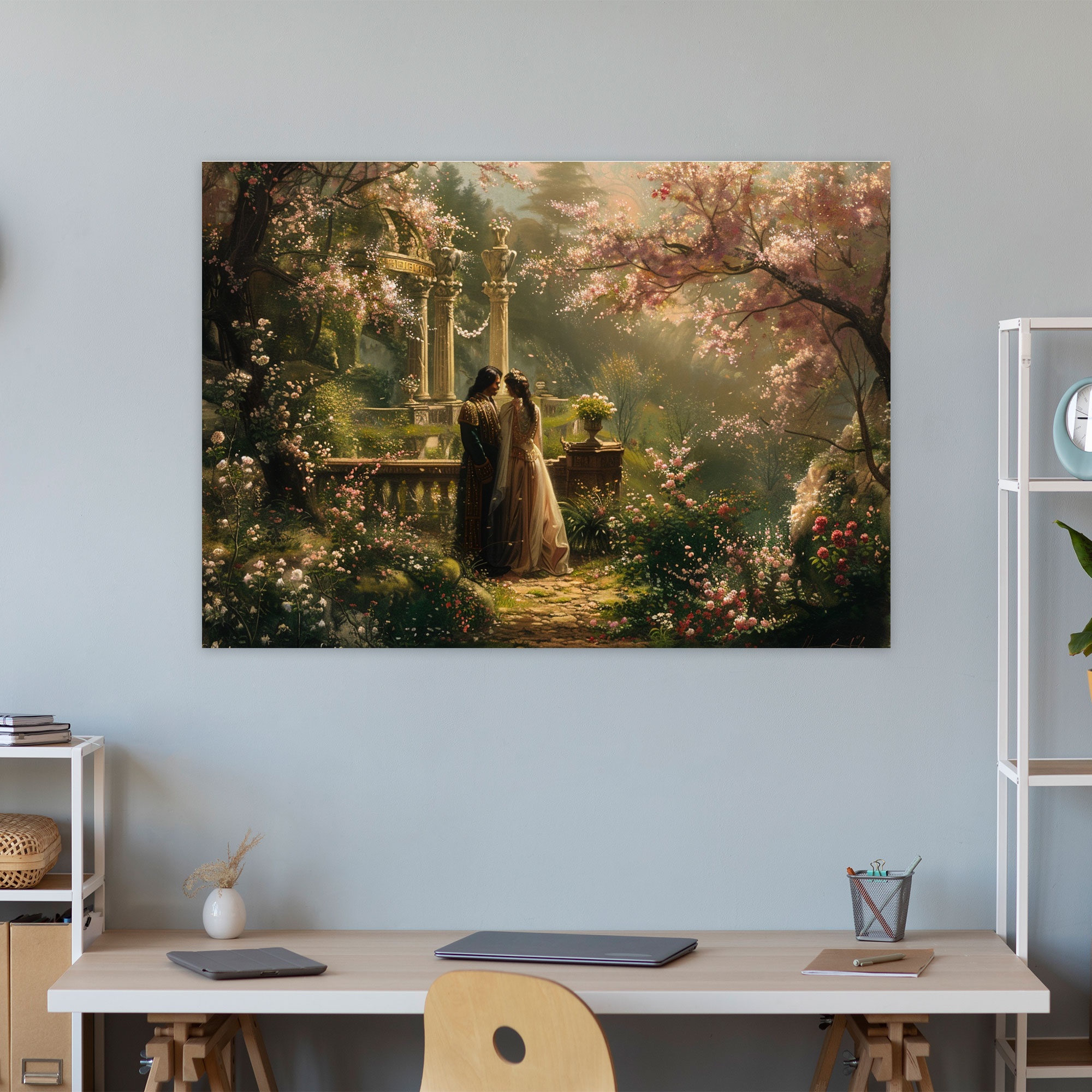 Baroque Style Painting Romantic Lovers Wall Decoration - Baroque, Baroque Style Painting, Home Decoration, Canvas