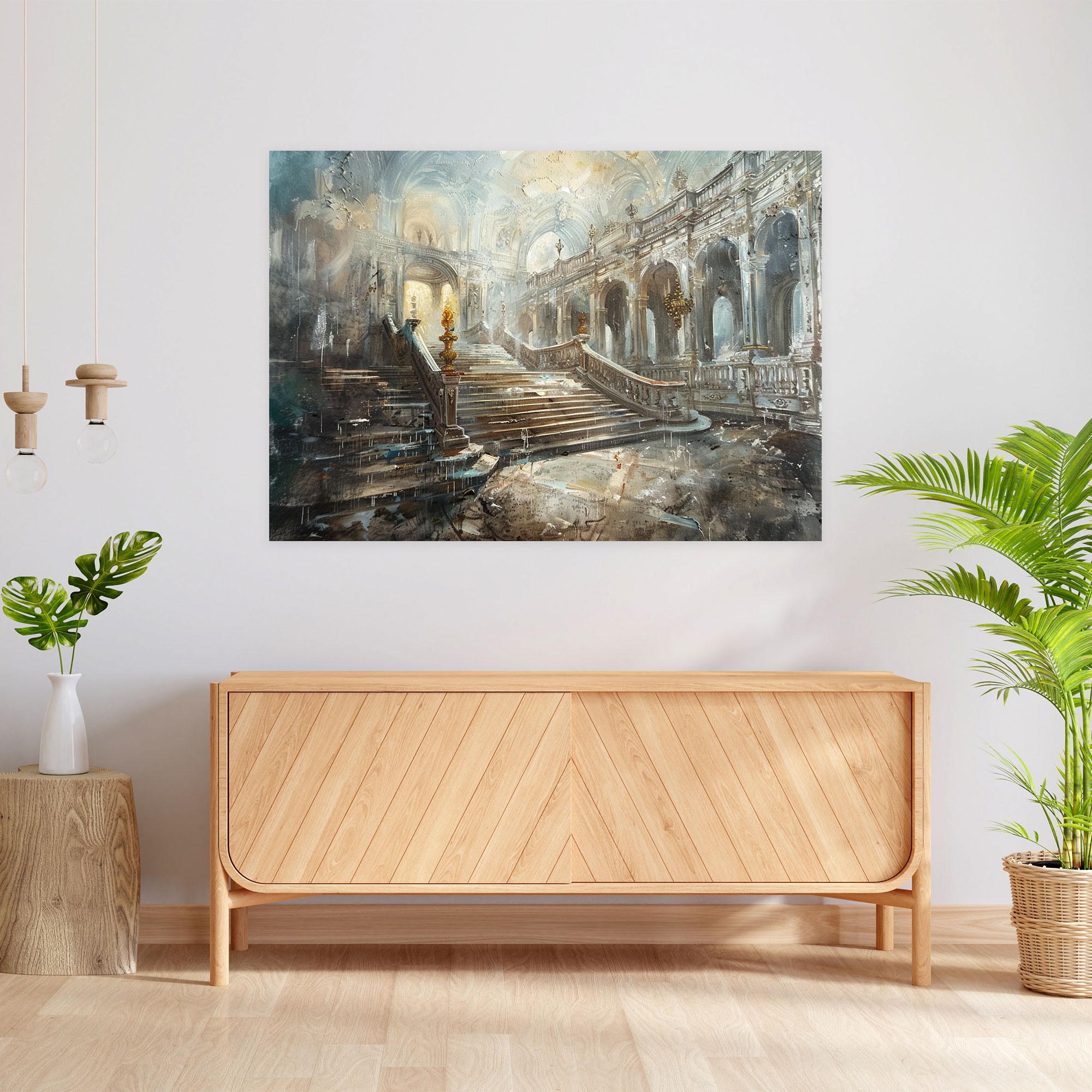 Baroque Style Painting Canvas Print - Baroque, Home Decoration, Canvas Wall Art, Baroque Style Painting