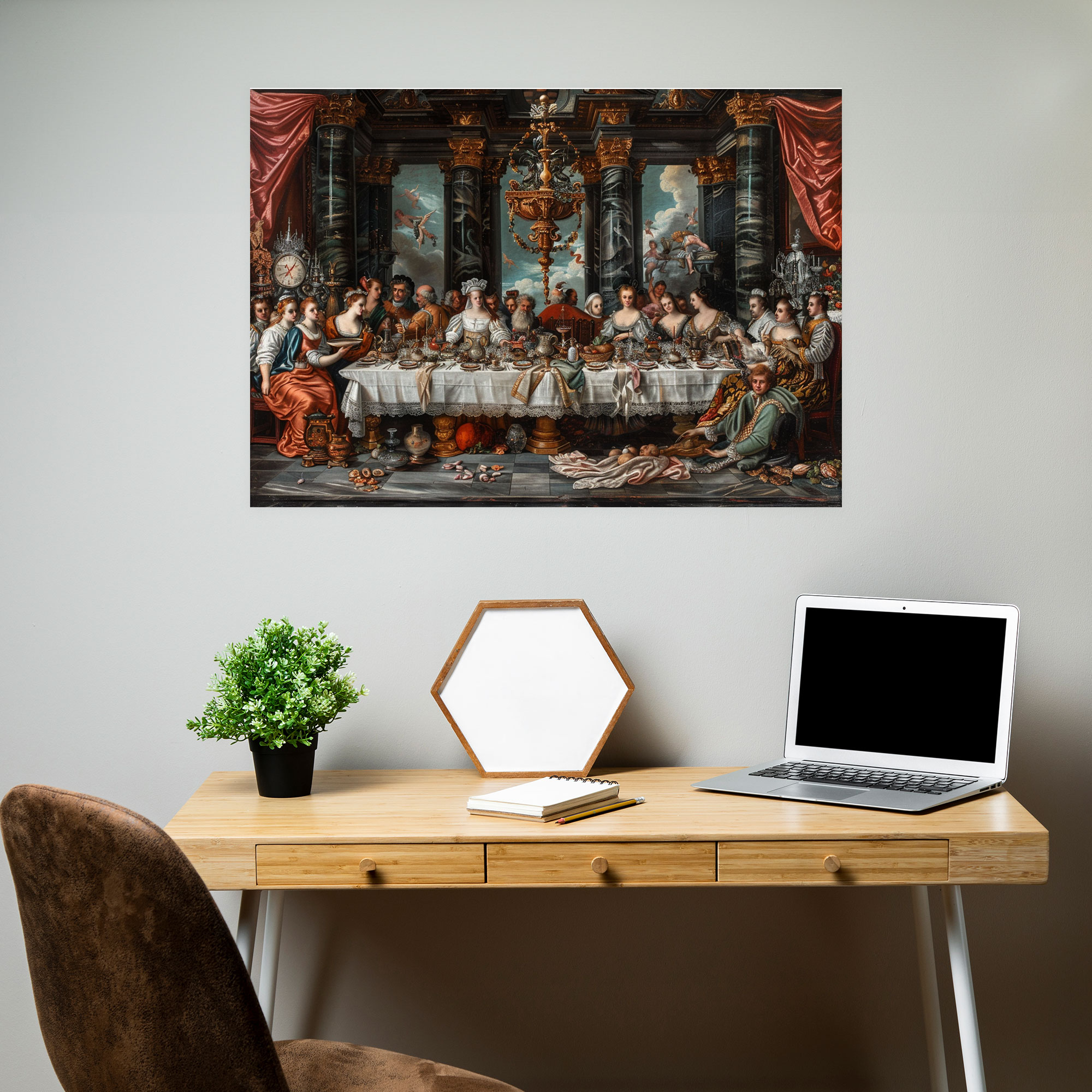 Baroque Style Painting Wall Art - Baroque, Wall Art, Canvas Wall Art, Wall Decoration