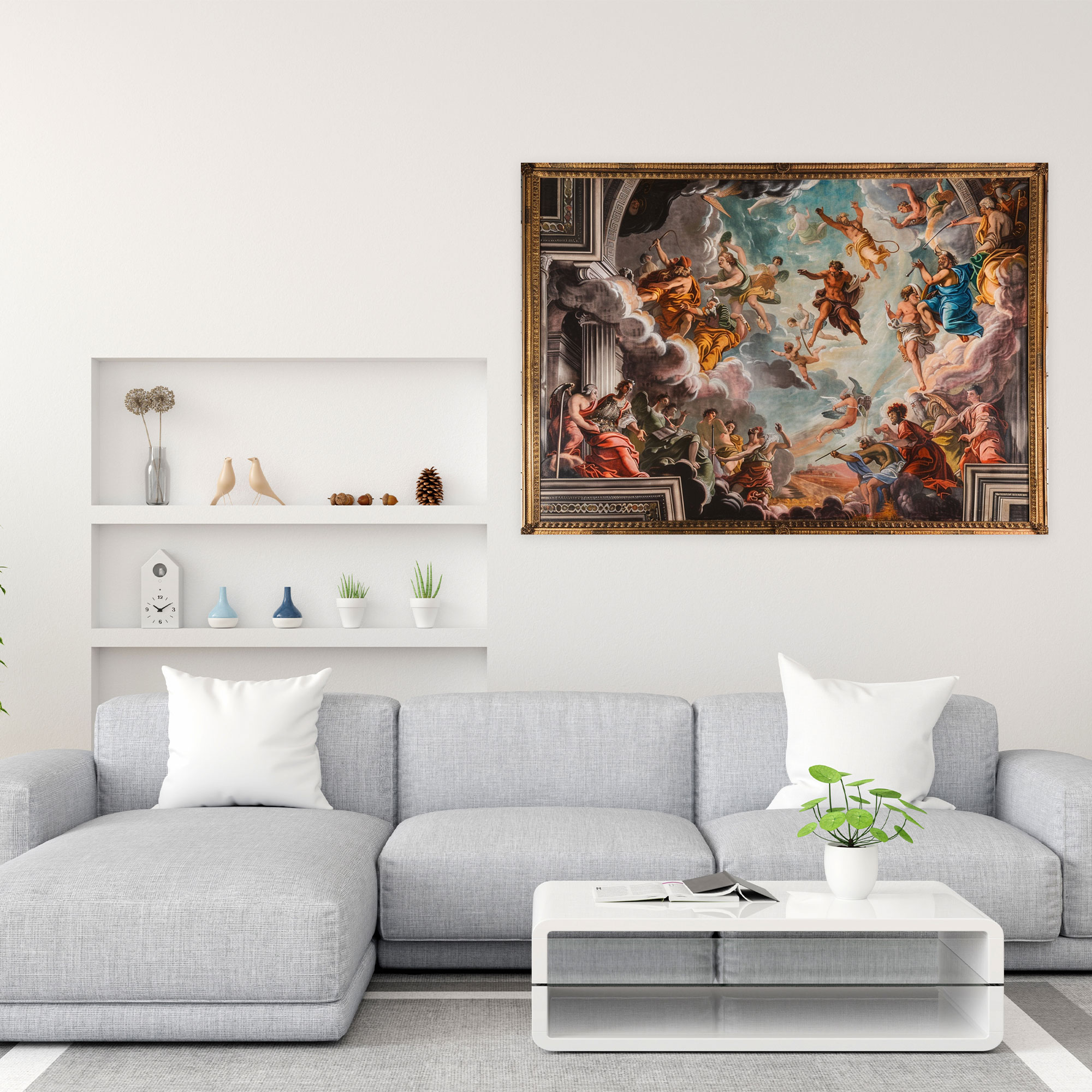 Baroque Style Painting Canvas Print - Baroque, Wall Decoration, Canvas, Baroque Style Painting
