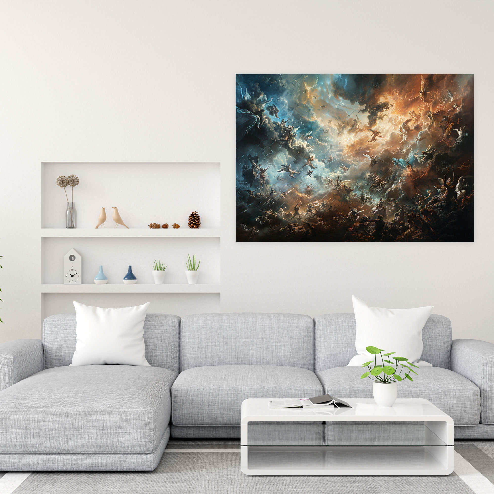 Baroque Style Painting Canvas Print - Baroque, Home Decoration, Canvas, Baroque Style Painting