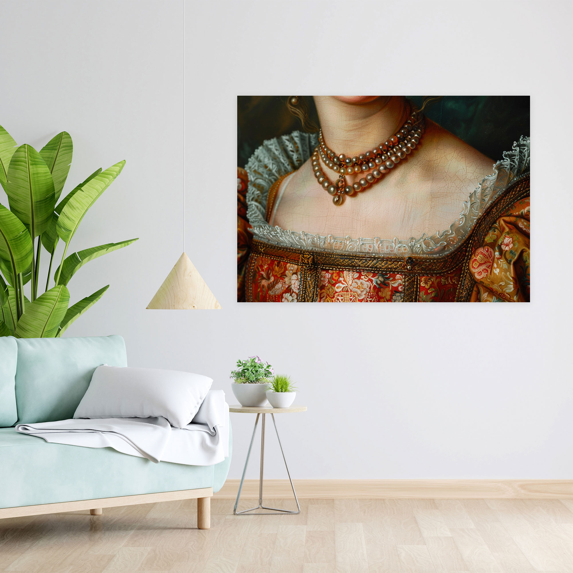 Baroque Style Painting Canvas Print - Baroque, Canvas, Home Decoration, Wall Art