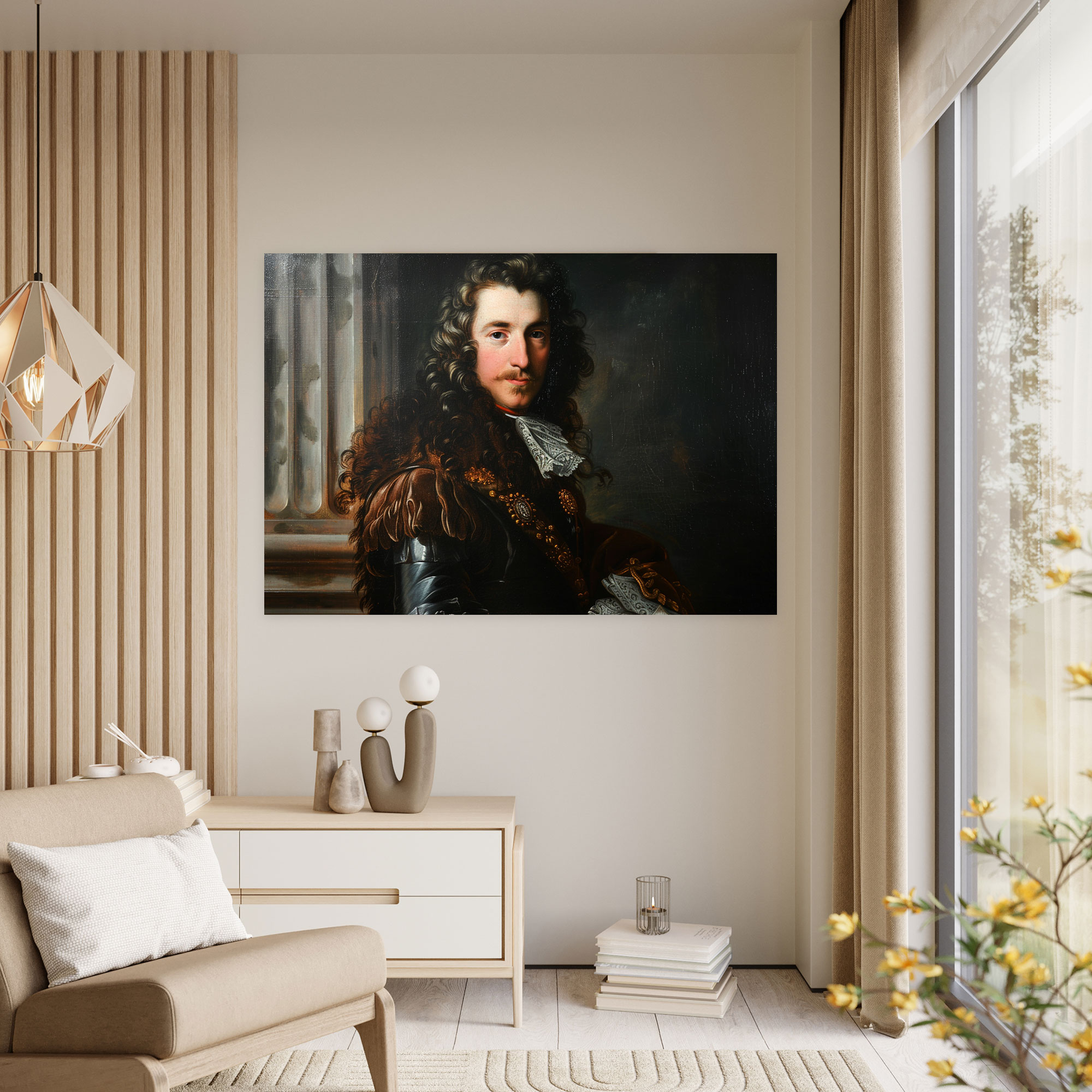 Baroque Style Painting Canvas Print - Baroque, Wall Decoration, Canvas Wall Art, Home Decoration