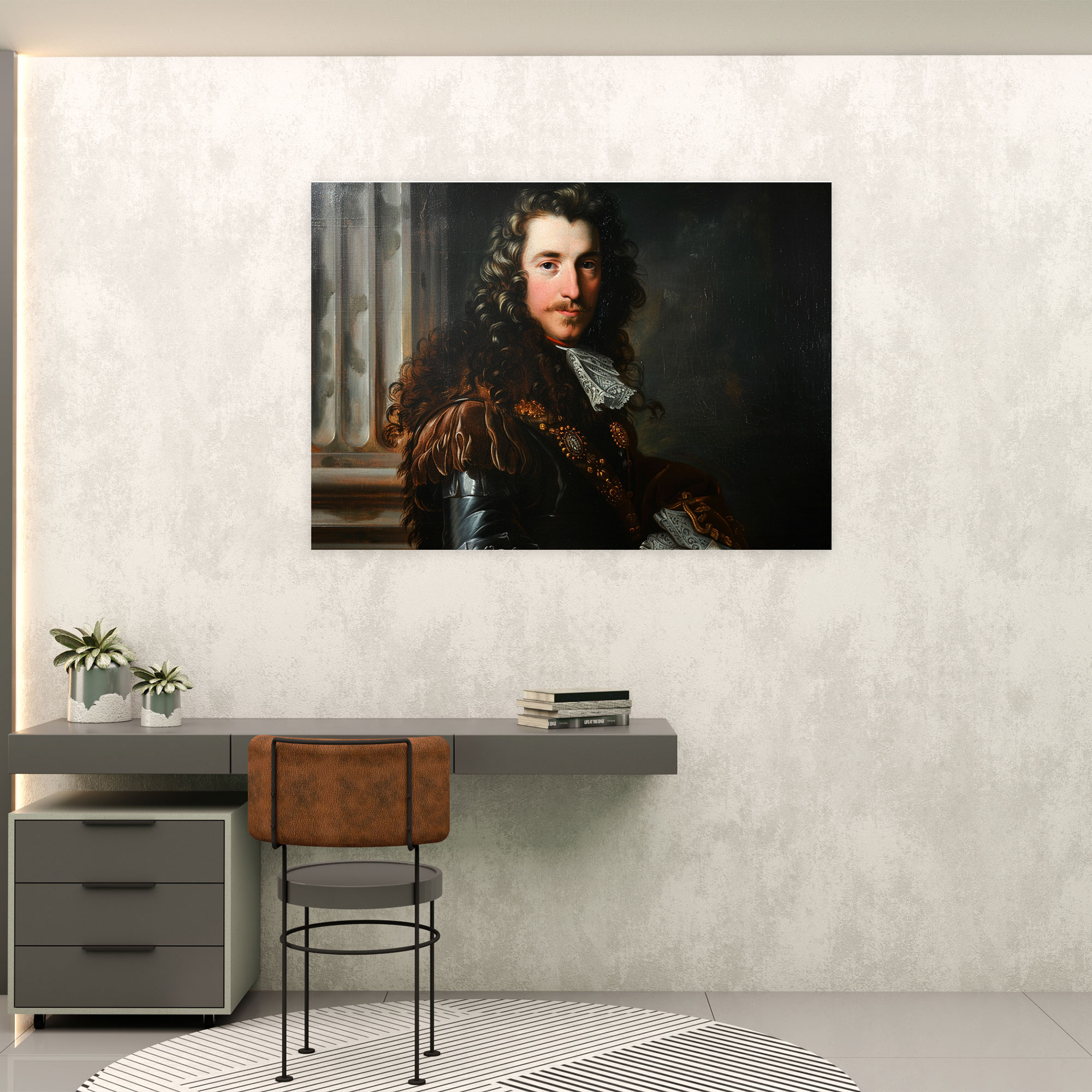 Baroque Style Painting Canvas Print - Baroque, Wall Decoration, Canvas Wall Art, Home Decoration