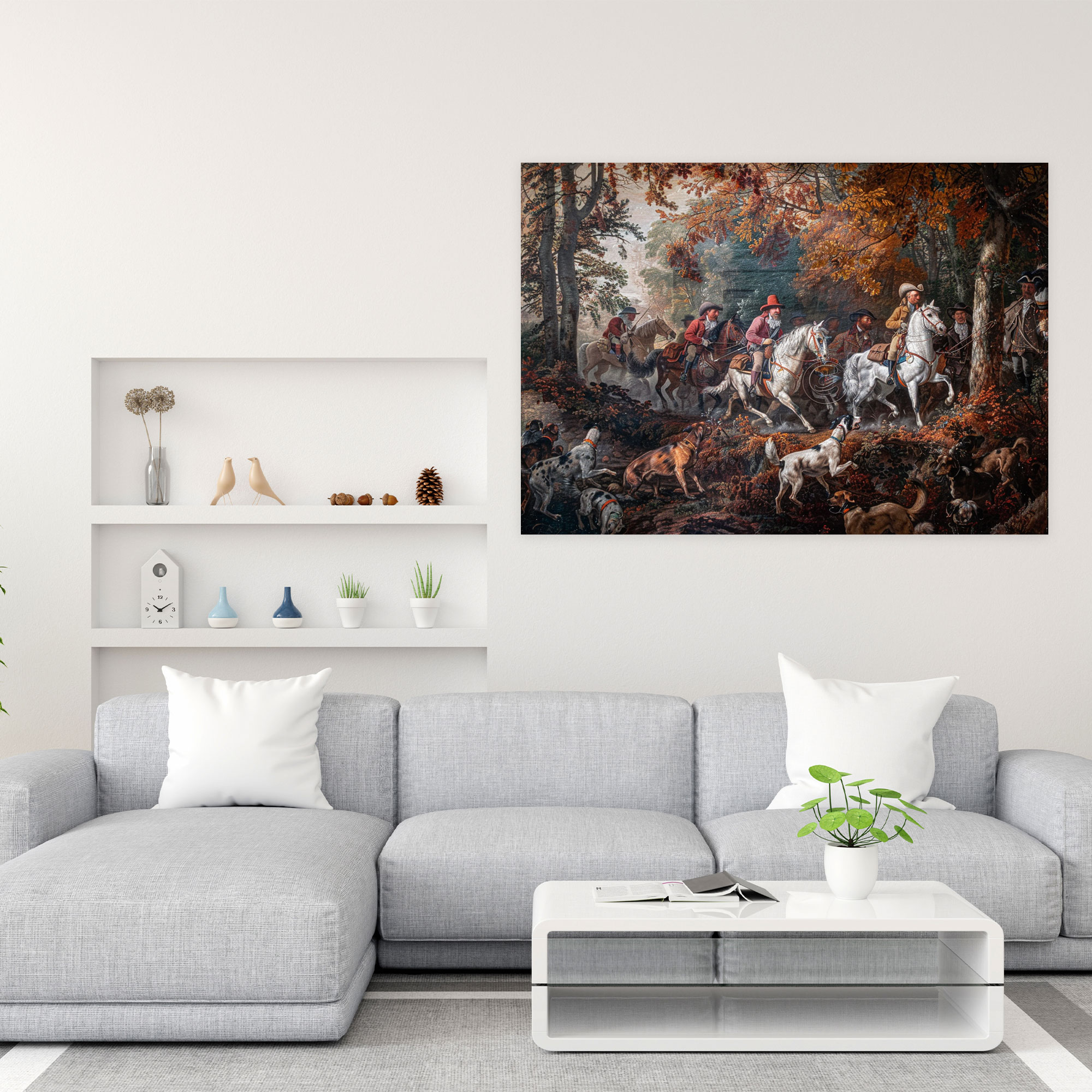 Baroque Style Painting Canvas Print - Baroque, Canvas, Canvas Print, Home Decoration