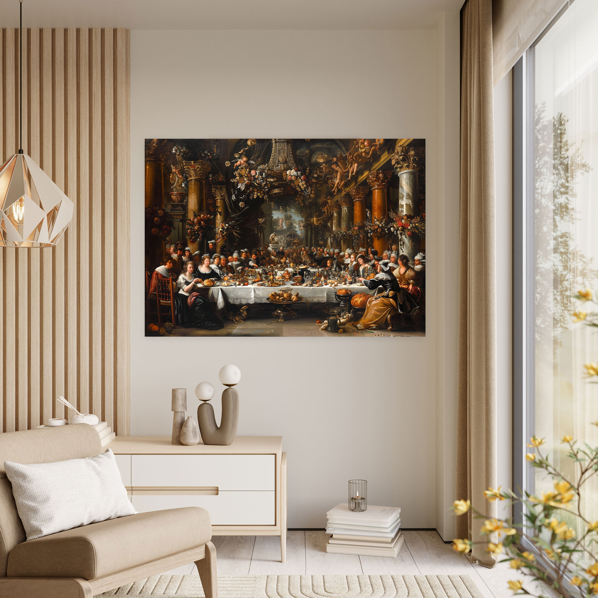 Baroque Style Painting Wall Decoration - Baroque, Canvas, Canvas Wall Art, Wall Decoration
