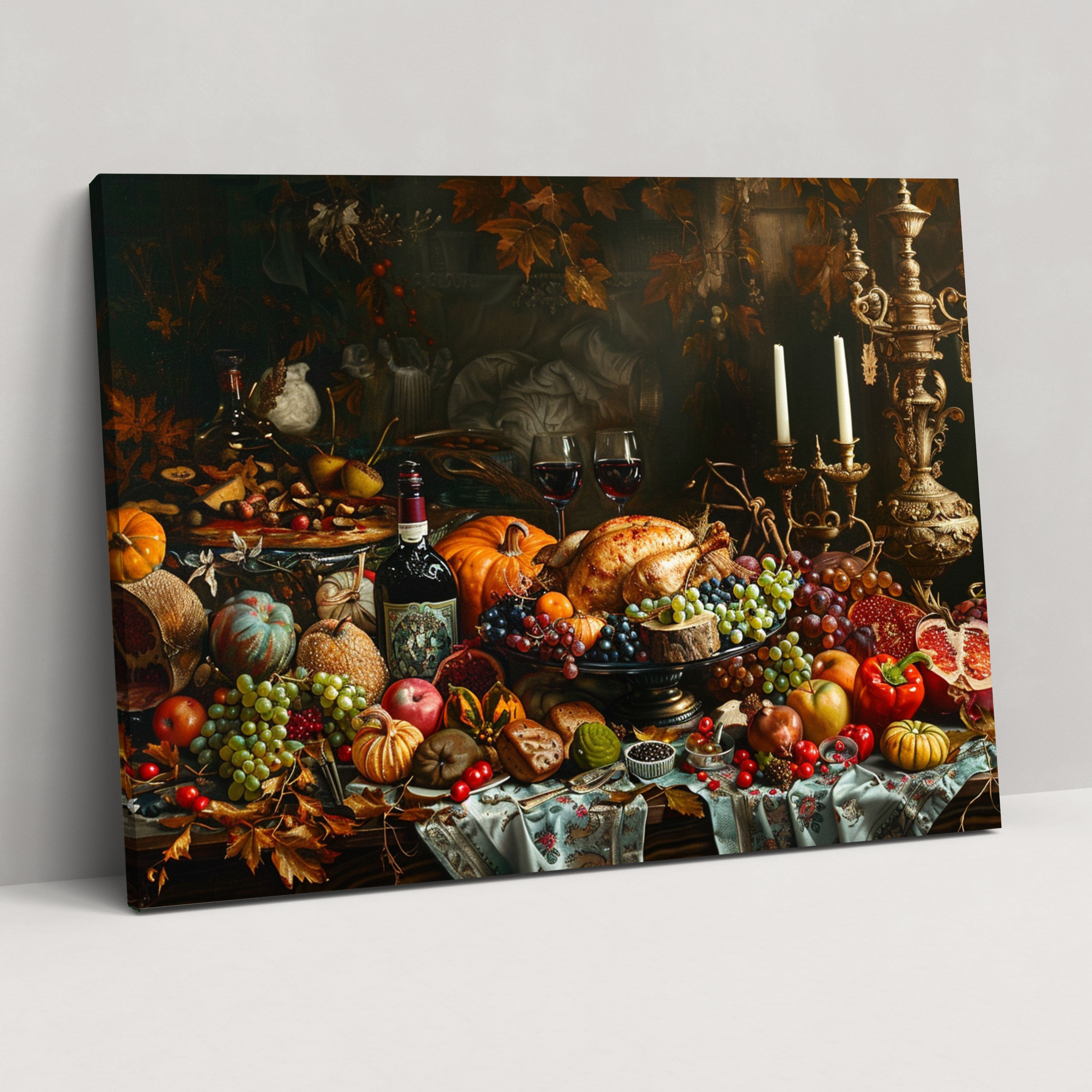 Baroque Style Painting Canvas Print - Baroque, Home Decoration, Canvas Print, Wall Decoration