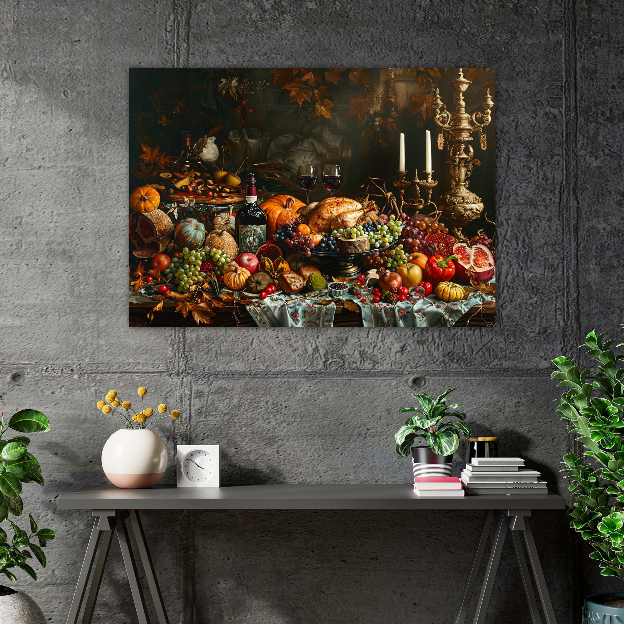 Baroque Style Painting Canvas Print - Baroque, Home Decoration, Canvas Print, Wall Decoration