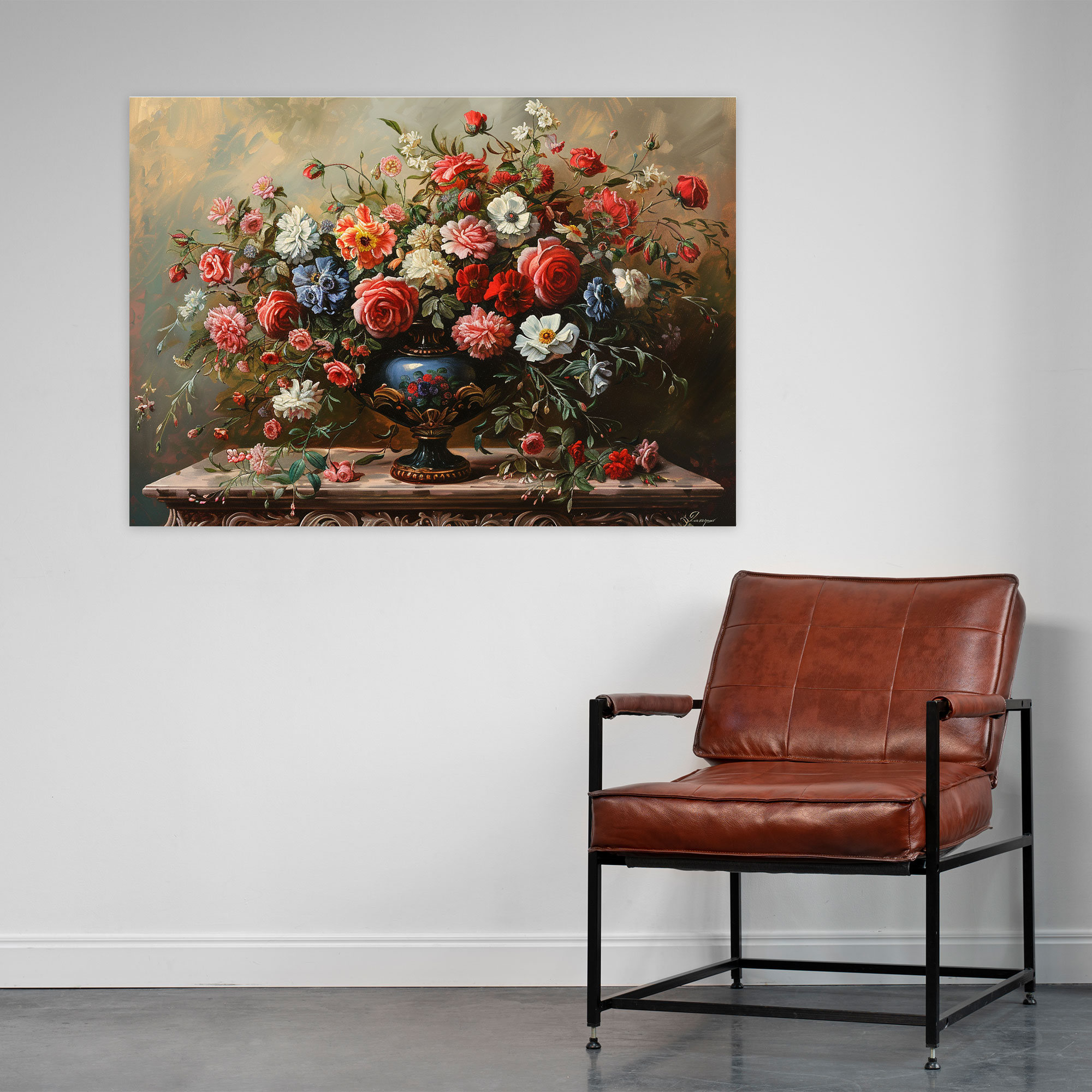 Baroque Style Painting Canvas Print - Baroque, Wall Decoration, Wall Art, Canvas