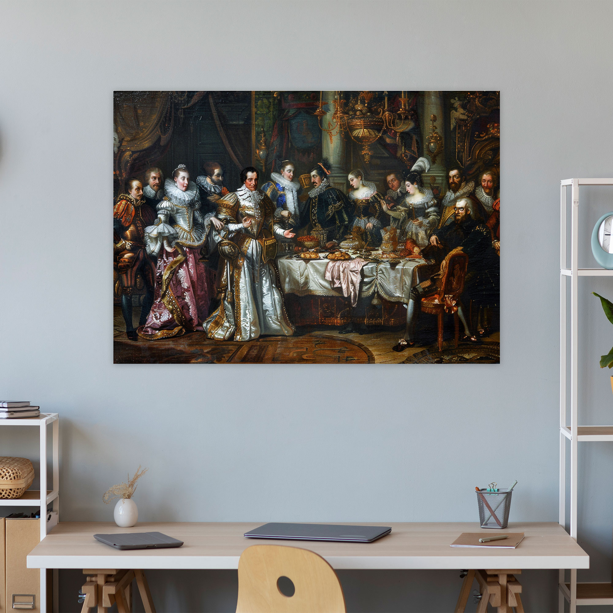 Baroque Style Painting Wall Art - Baroque, Wall Decoration, Canvas, Home Decoration