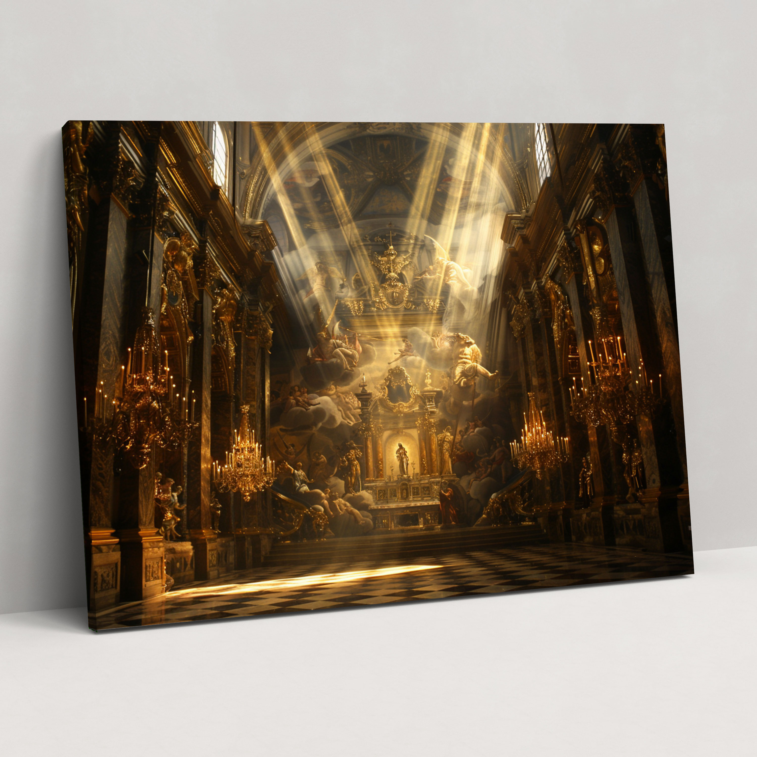 Baroque Style Painting Canvas Print - Baroque, Home Decoration, Canvas Print, Baroque Style Painting