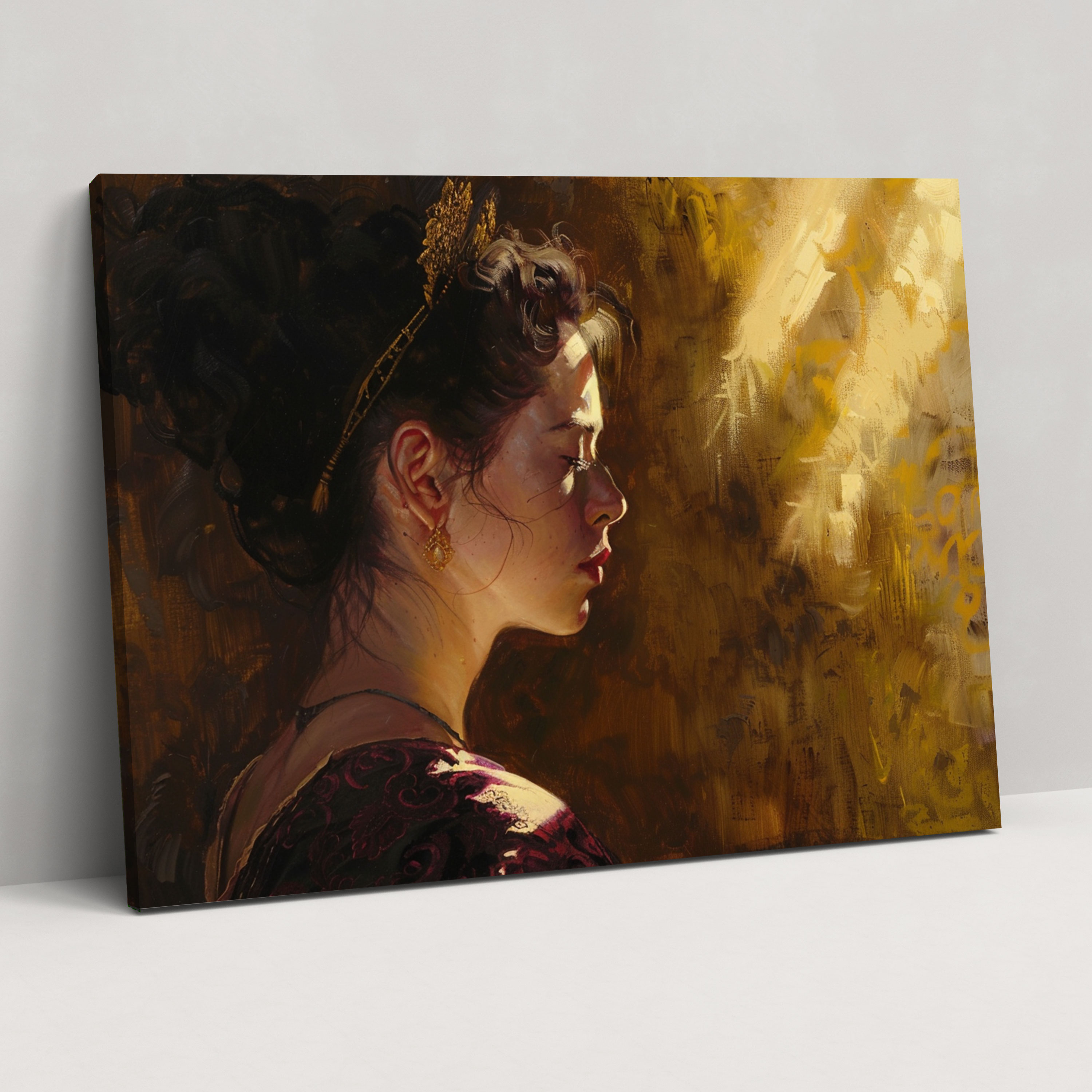 Baroque Style Painting Canvas Print - Baroque, Wall Decoration, Baroque Style Painting, Home Decoration