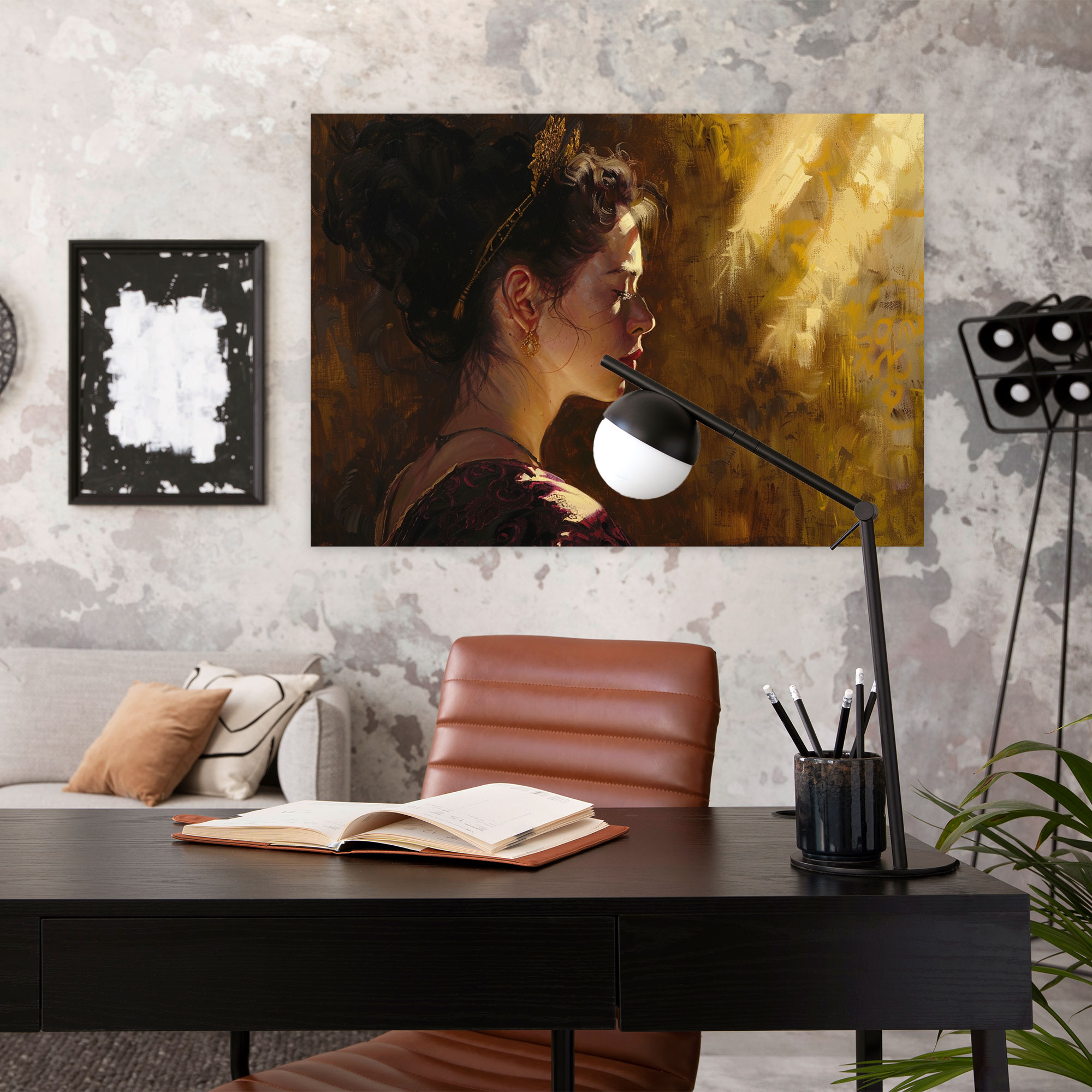 Baroque Style Painting Canvas Print - Baroque, Wall Decoration, Baroque Style Painting, Home Decoration