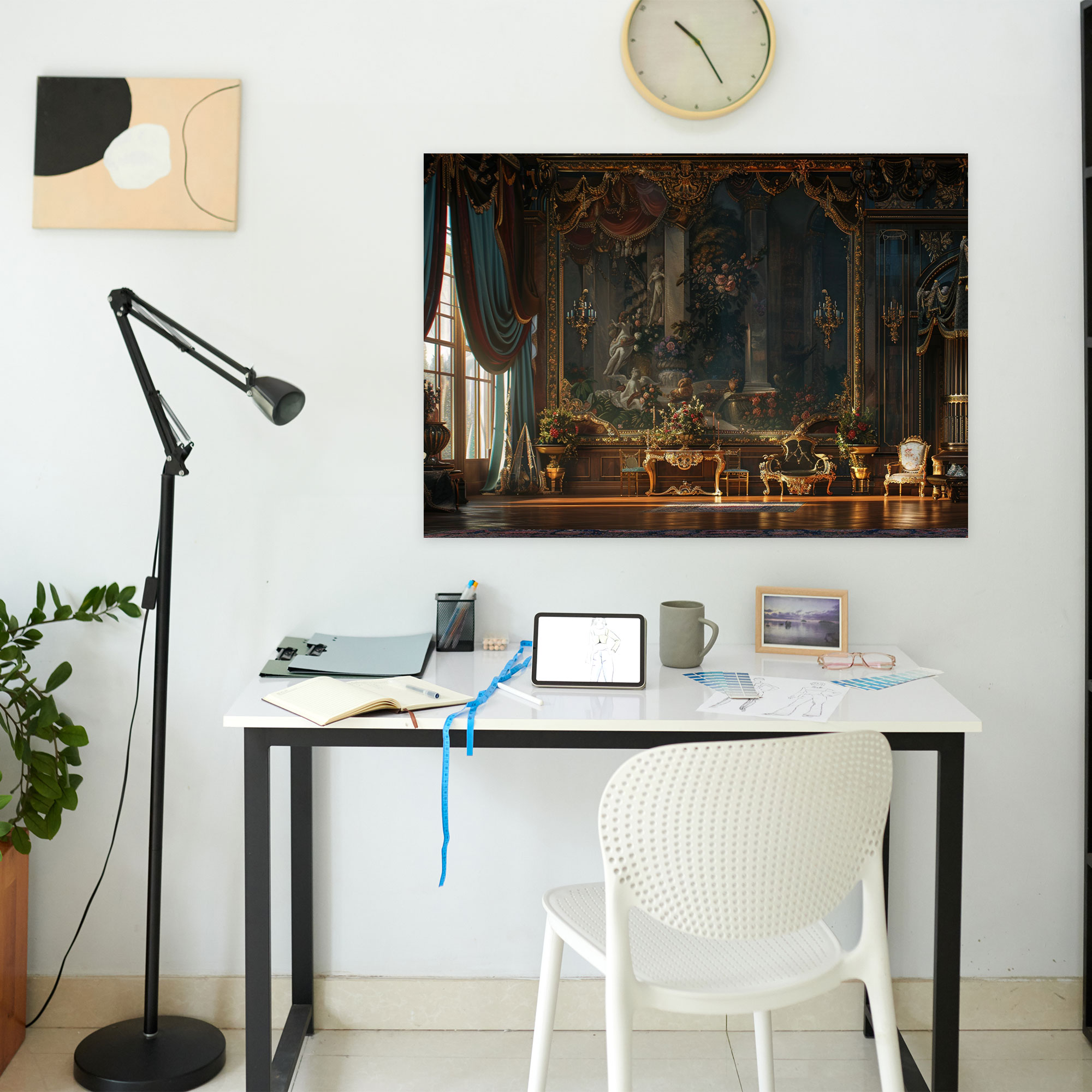 Baroque Style Painting Wall Art - Baroque, Canvas, Canvas Wall Art, Wall Decoration