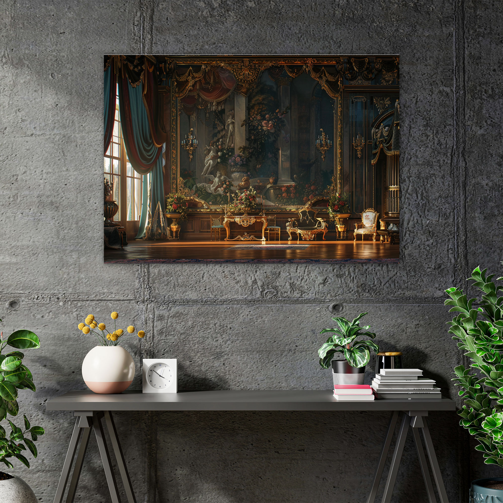 Baroque Style Painting Wall Art - Baroque, Canvas, Canvas Wall Art, Wall Decoration