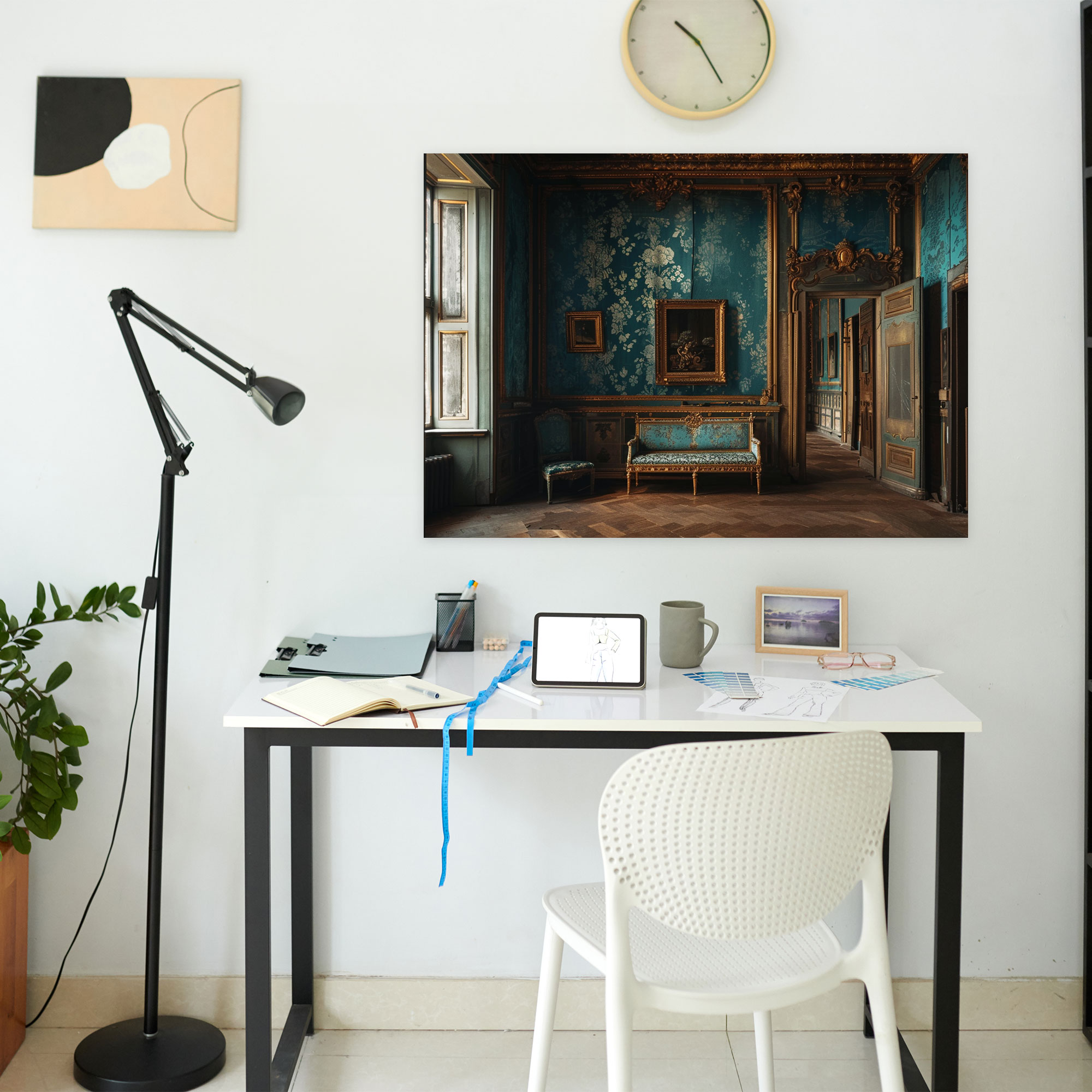 Baroque Style Painting Canvas Print - Baroque, Wall Decoration, Home Decoration, Canvas Print