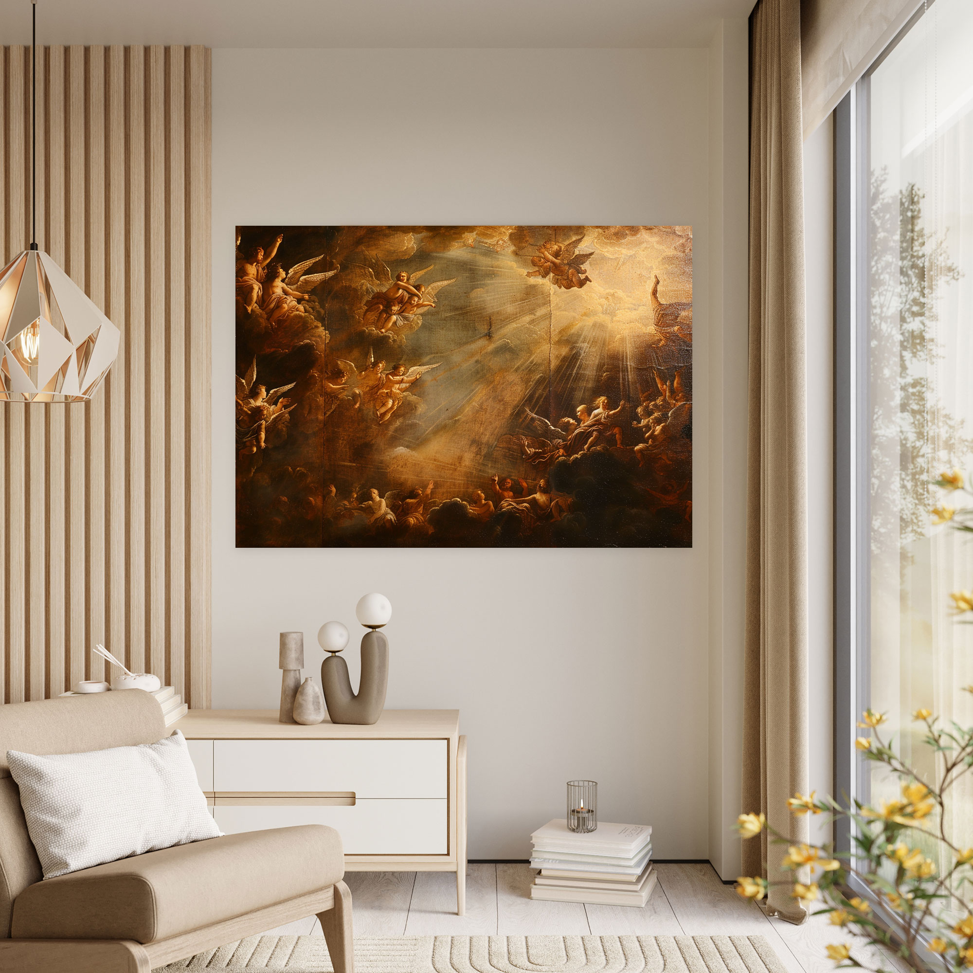 Baroque Style Painting Canvas Print - Baroque, Baroque Style Painting, Canvas Wall Art, Wall Decoration