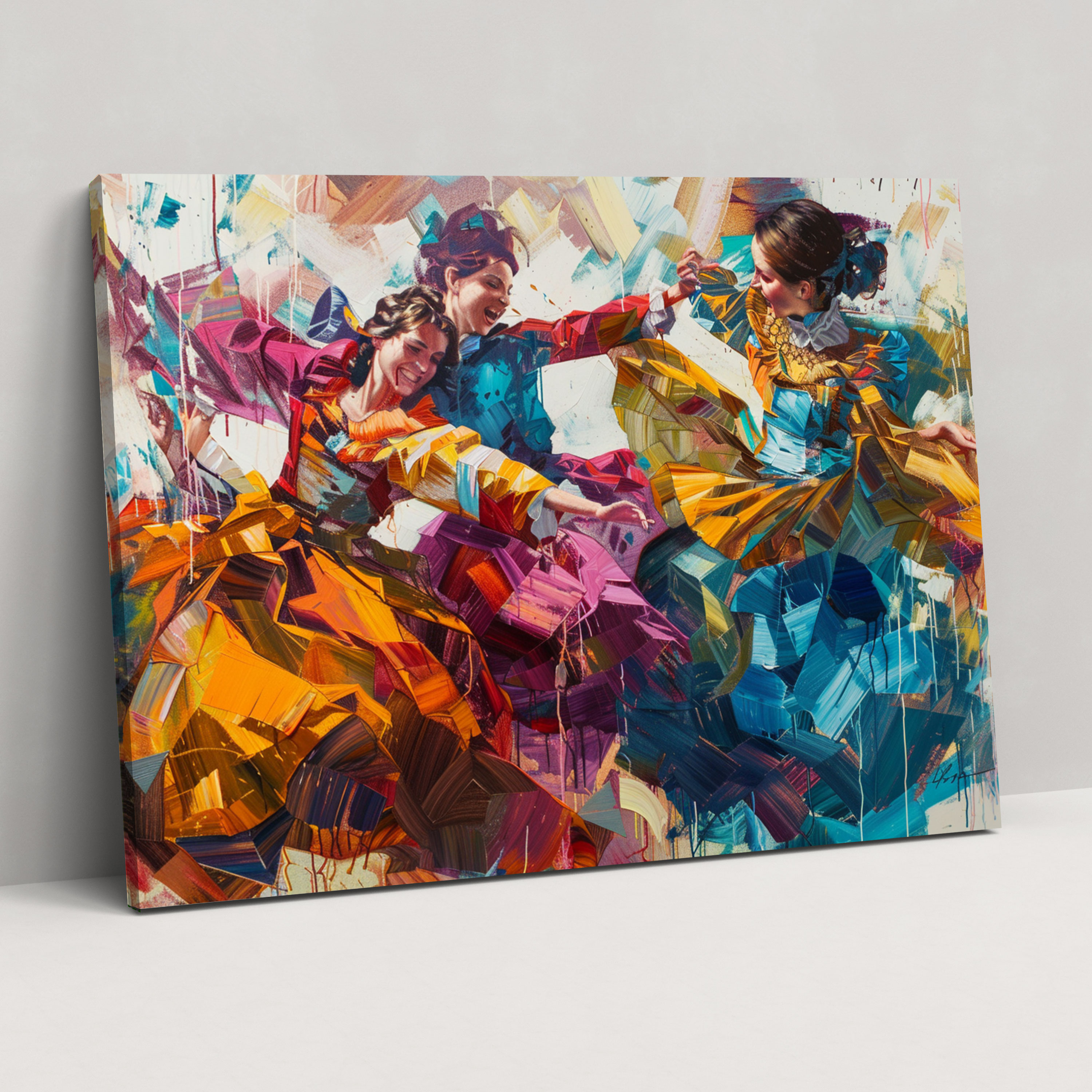 Baroque Style Painting Canvas Print - Baroque, Home Decoration, Canvas Print, Canvas