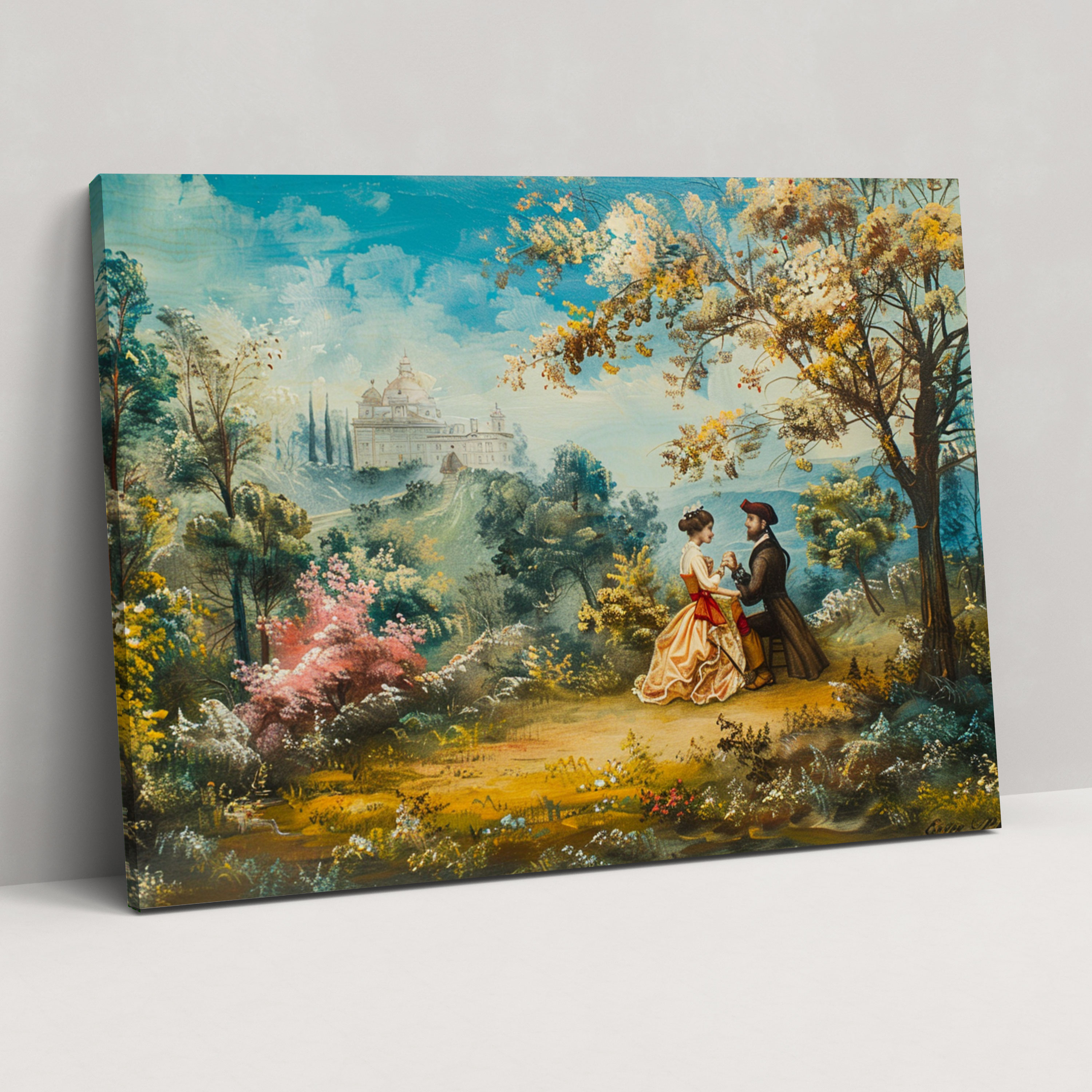 Baroque Style Painting Wall Art - Baroque, Canvas Wall Art, Wall Art, Home Decoration