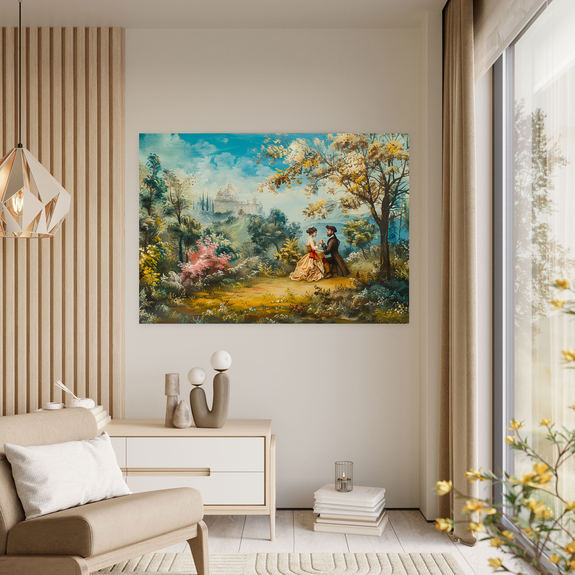 Baroque Style Painting Wall Art - Baroque, Canvas Wall Art, Wall Art, Home Decoration