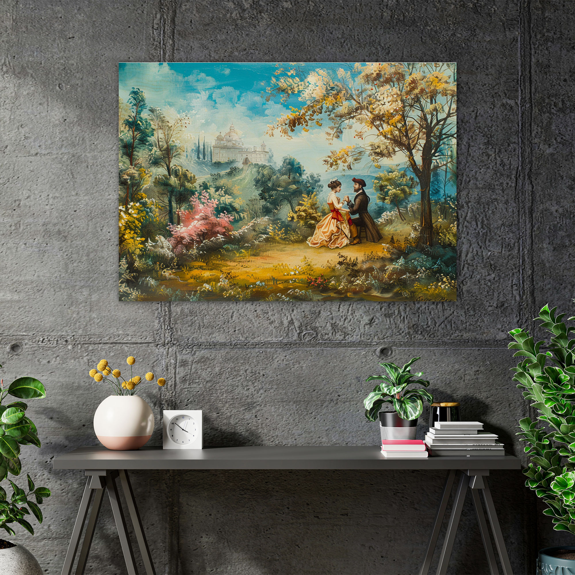 Baroque Style Painting Wall Art - Baroque, Canvas Wall Art, Wall Art, Home Decoration